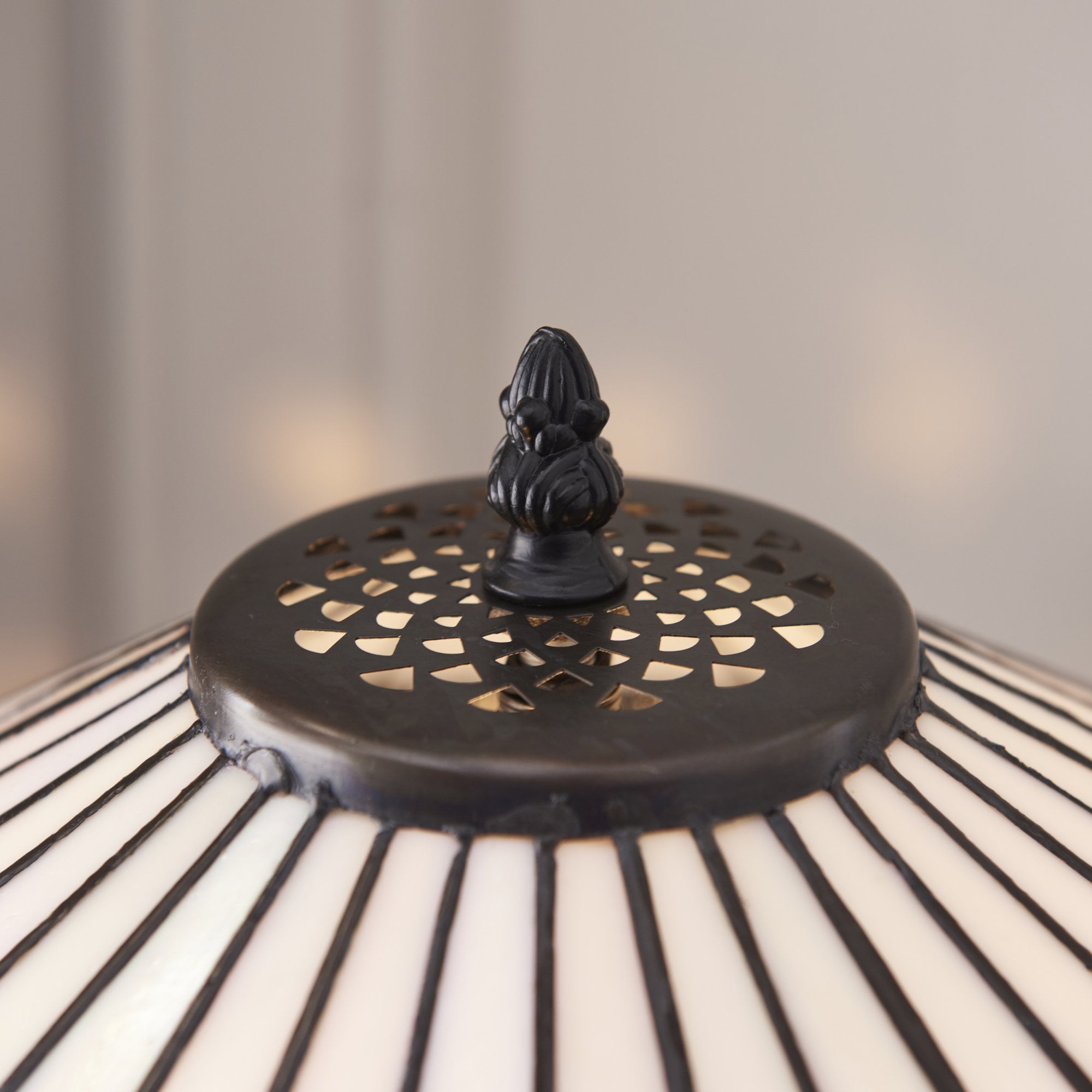 Interiors 1900 Fargo Medium Table Lamp - Tiffany Glass