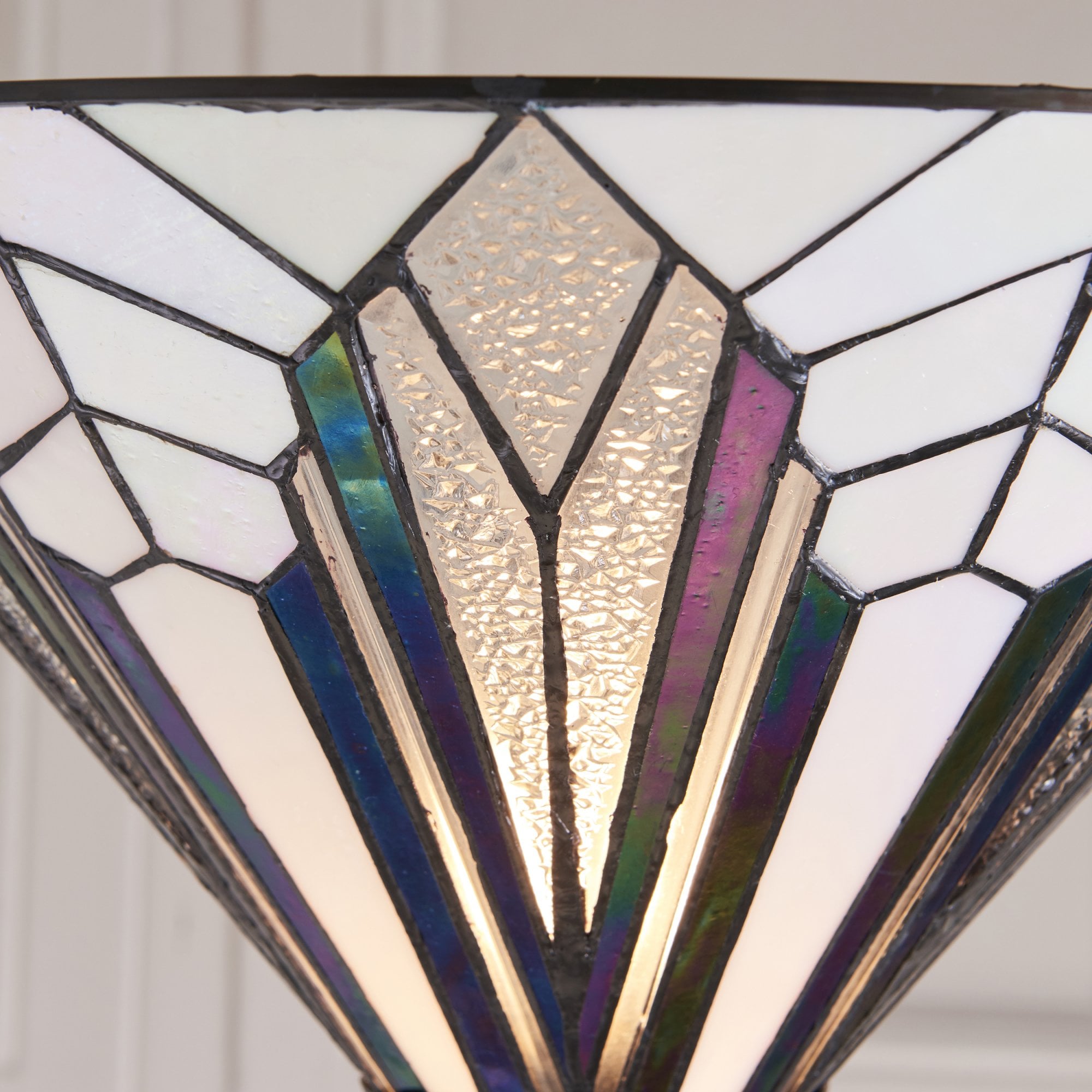 Interiors 1900 Astoria UpLighter Floor Lamp - Tiffany Glass