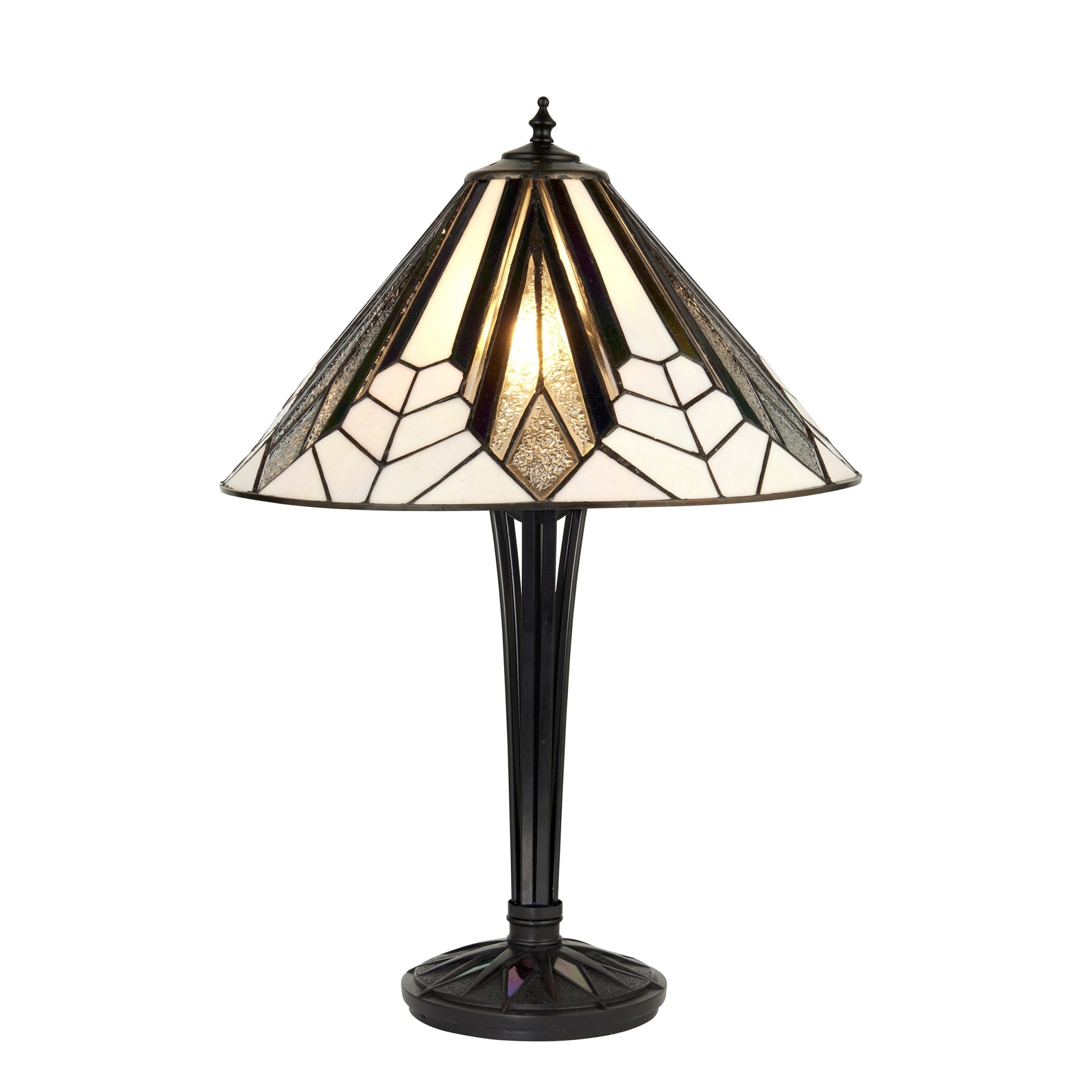 Interiors 1900 Astoria Medium Table Lamp - Tiffany Glass