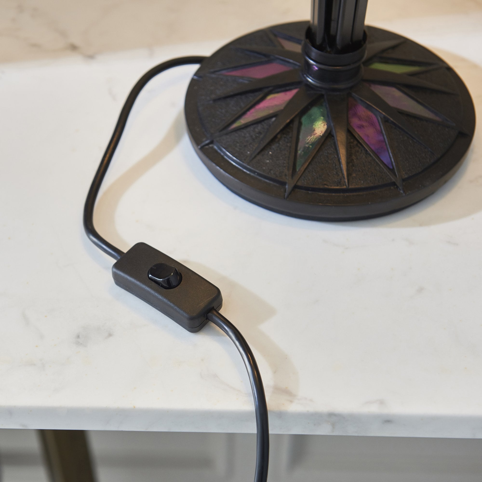 Interiors 1900 Astoria Medium Table Lamp - Tiffany Glass