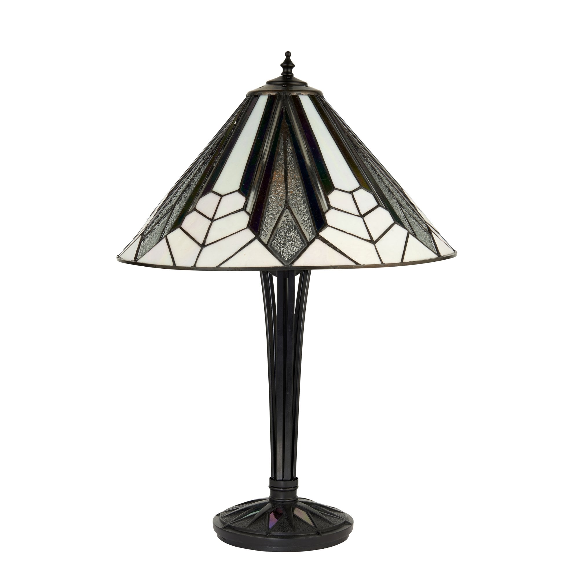 Interiors 1900 Astoria Medium Table Lamp - Tiffany Glass