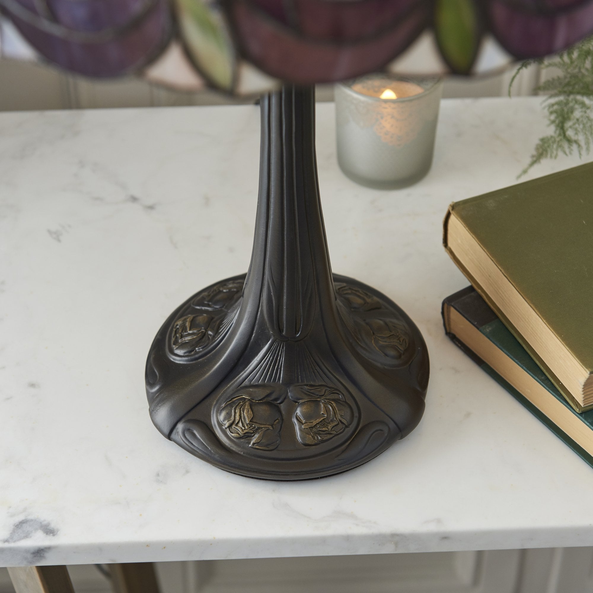 Interiors 1900 Hutchinson Medium Table Lamp - Tiffany Glass