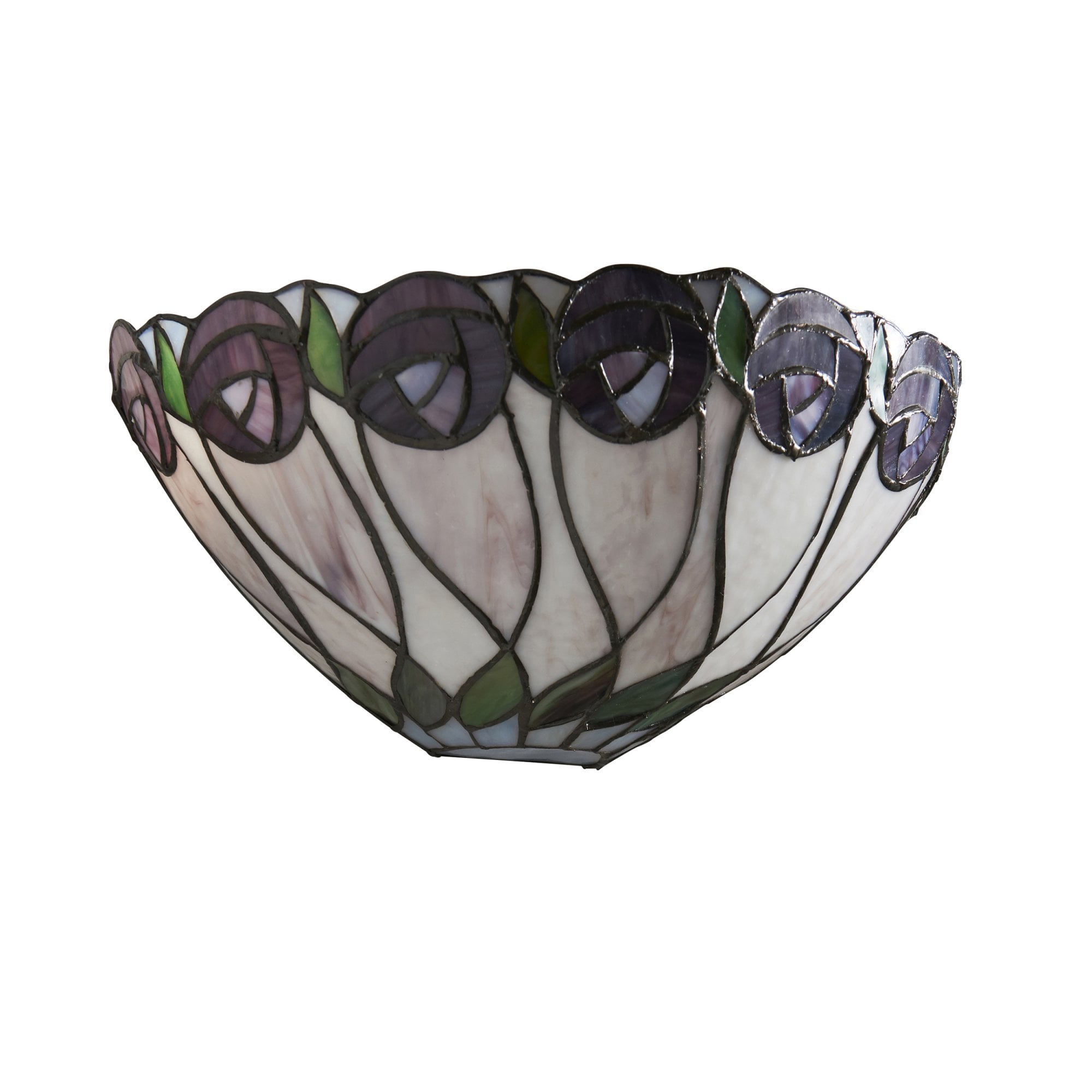 Interiors 1900 Hutchinson Single Wall Fitting - Tiffany Glass