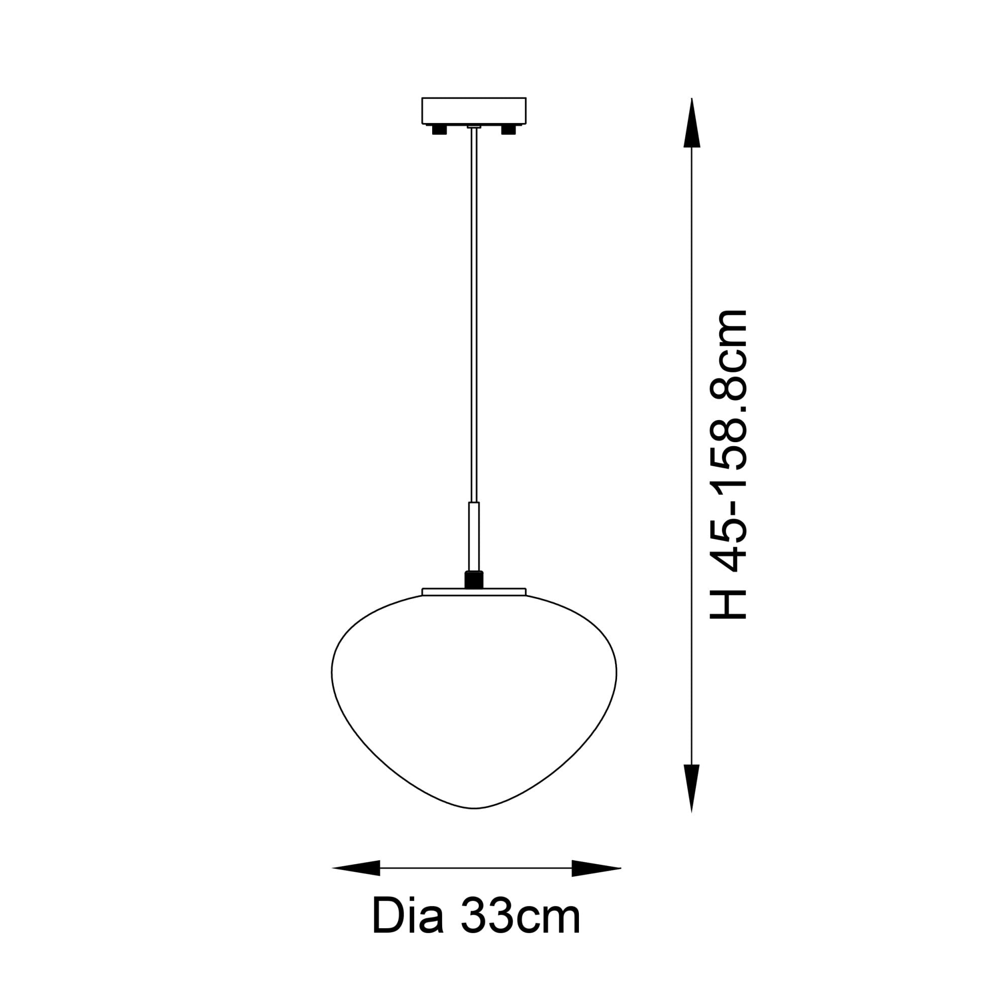 Endon Mali Single Light Pendant - Satin Brass & White Confetti