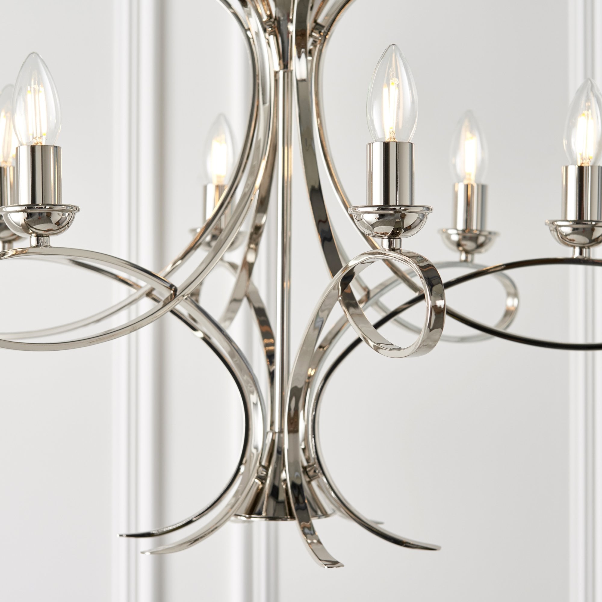 Interiors 1900 Penn 6 Light Pendant - Nickel