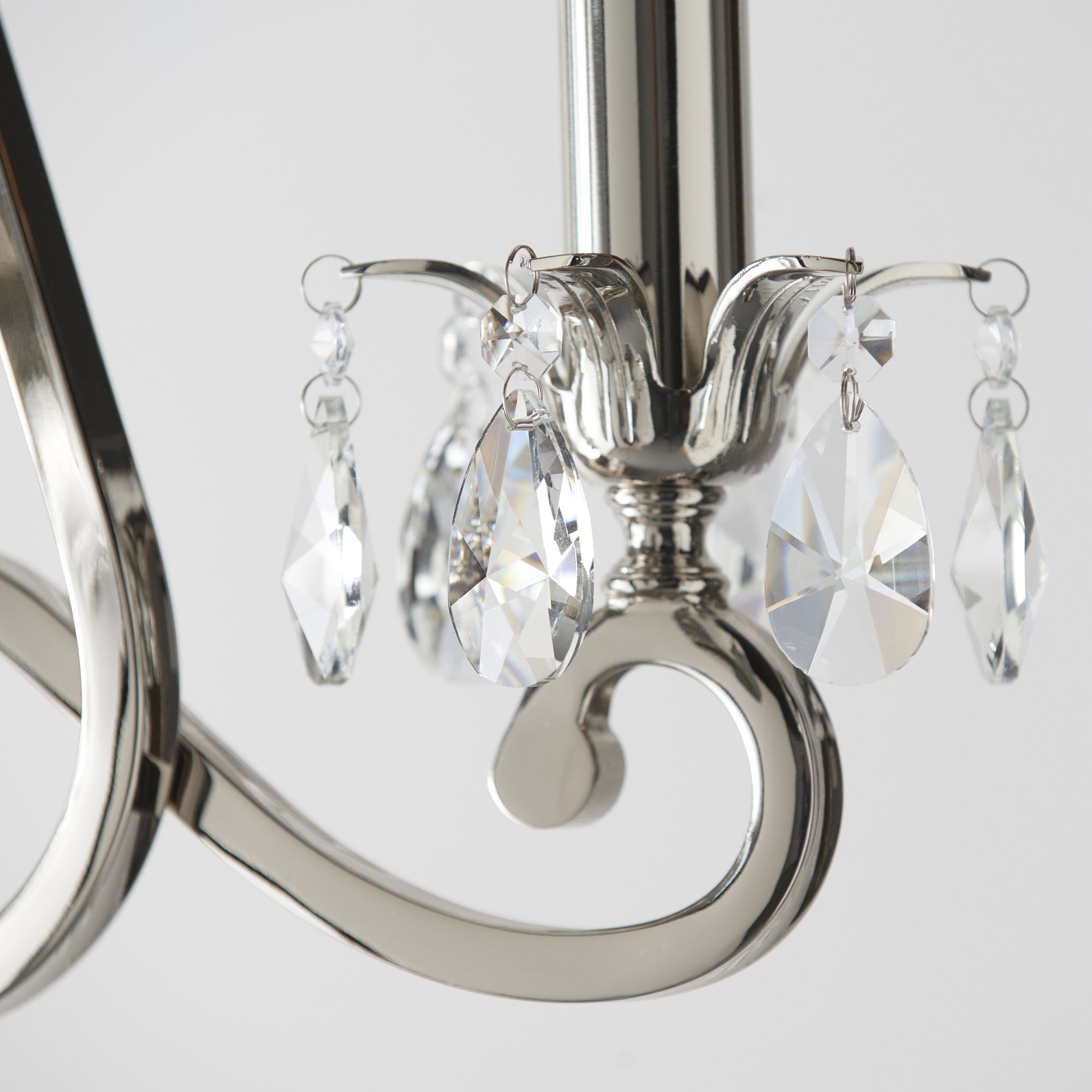 Interiors 1900 Oksana 3 Light Pendant - Nickel
