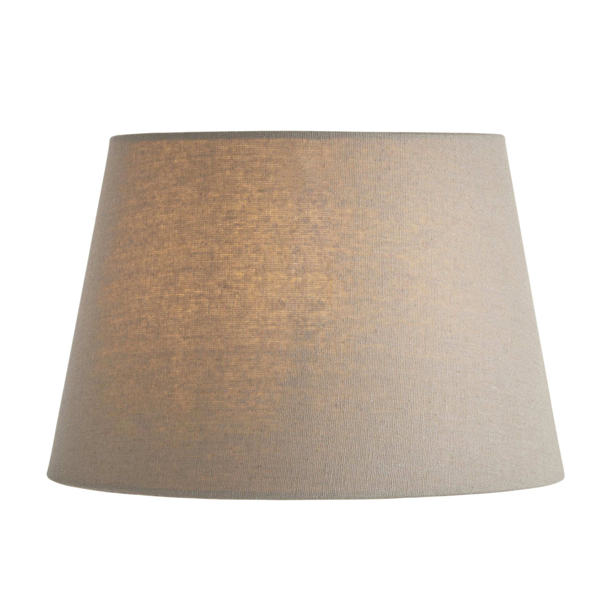 Endon Cici 10" Tapered Cylinder Shade - Grey Faux Linen - Shade Only