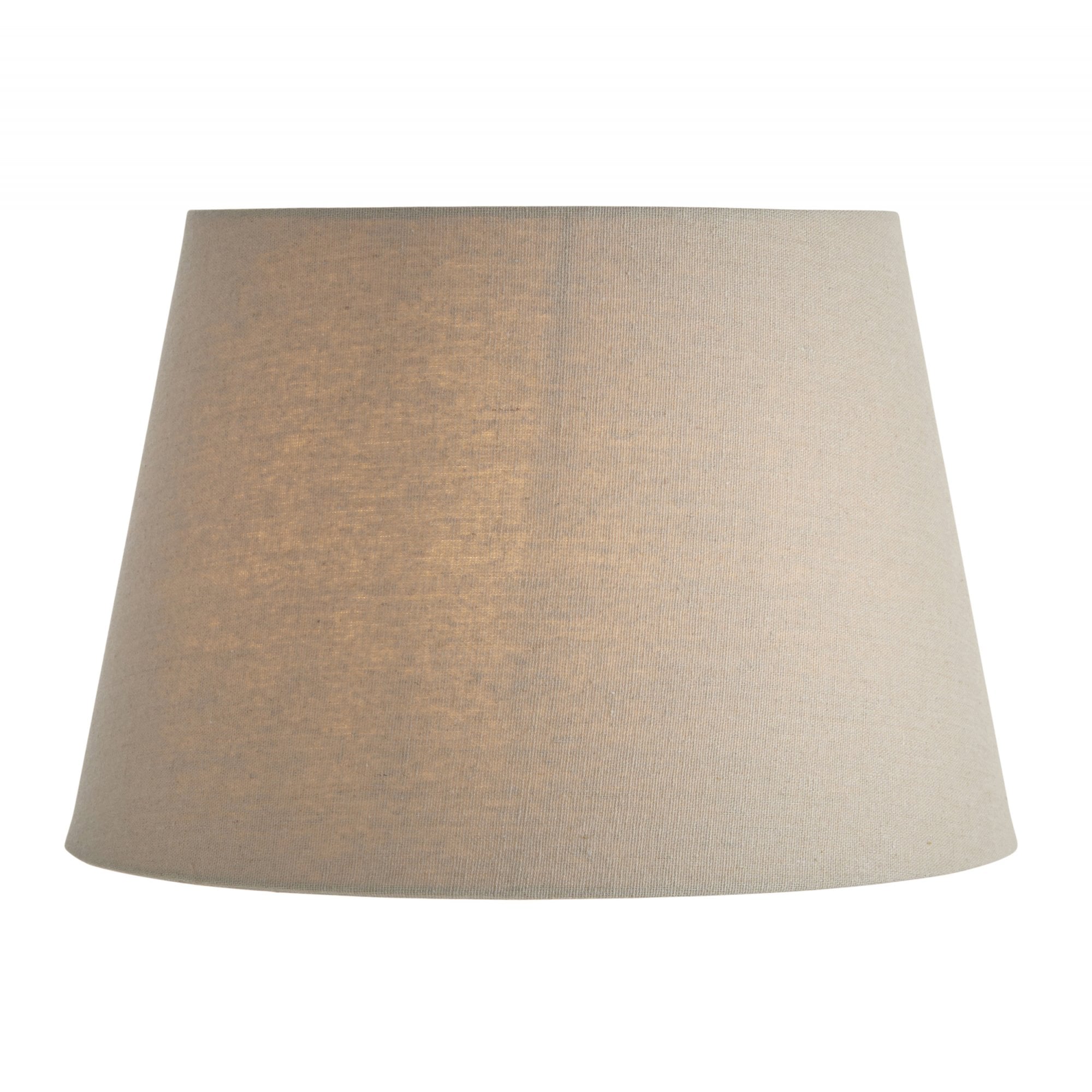 Endon Cici 12" Tapered Cylinder Shade - Grey Faux Linen - Shade Only