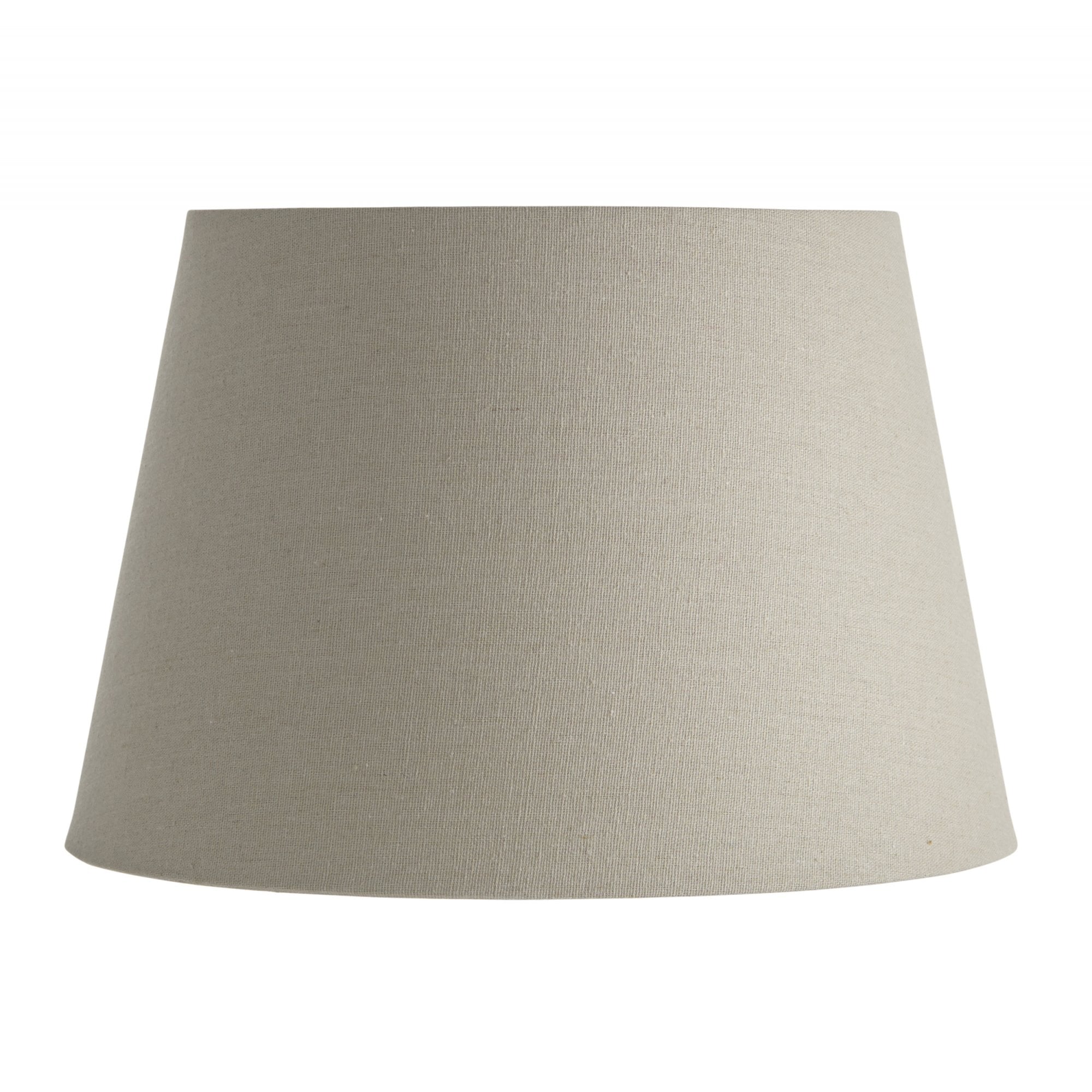 Endon Cici 12" Tapered Cylinder Shade - Grey Faux Linen - Shade Only