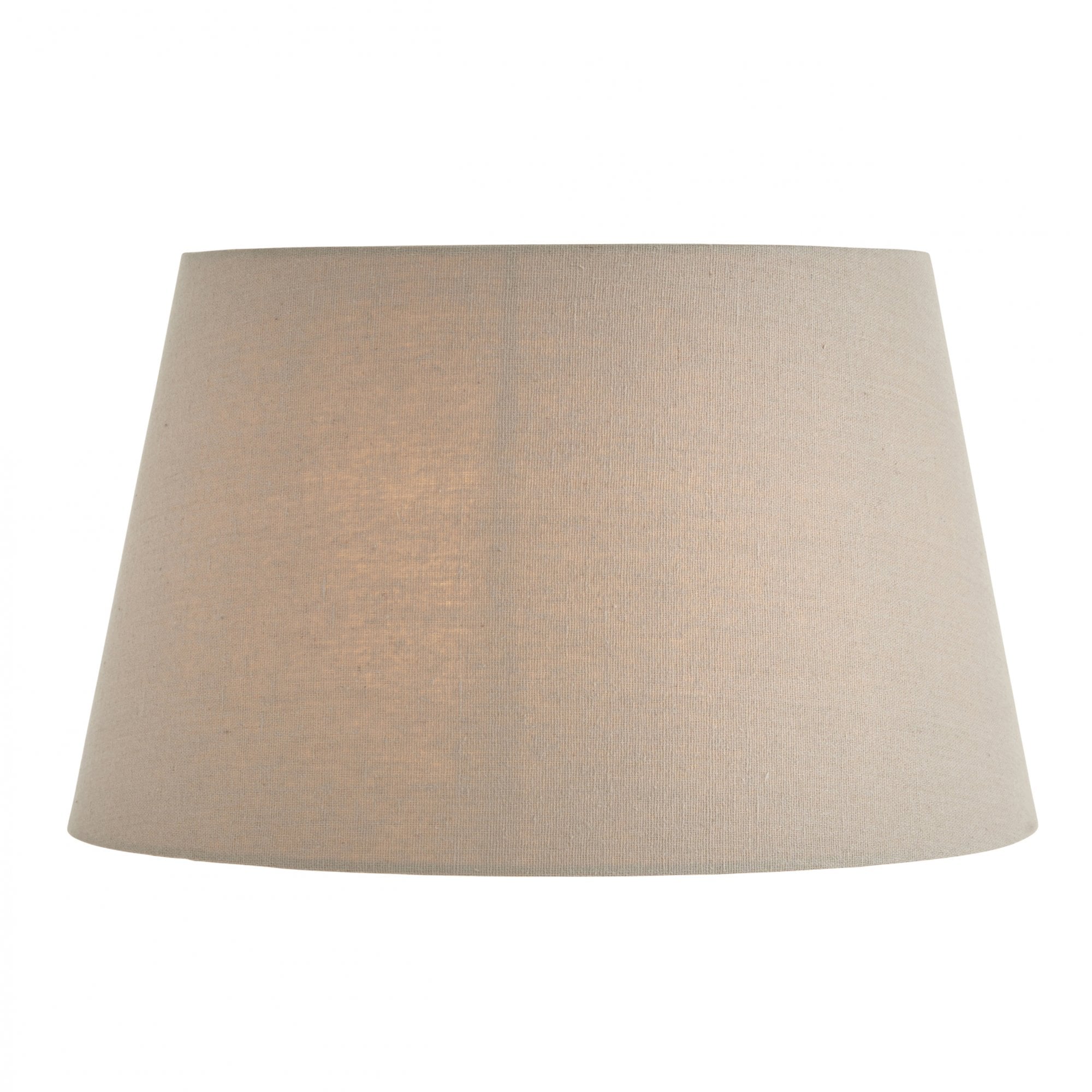 Endon Cici 14" Tapered Cylinder Shade - Grey Faux Linen - Shade Only