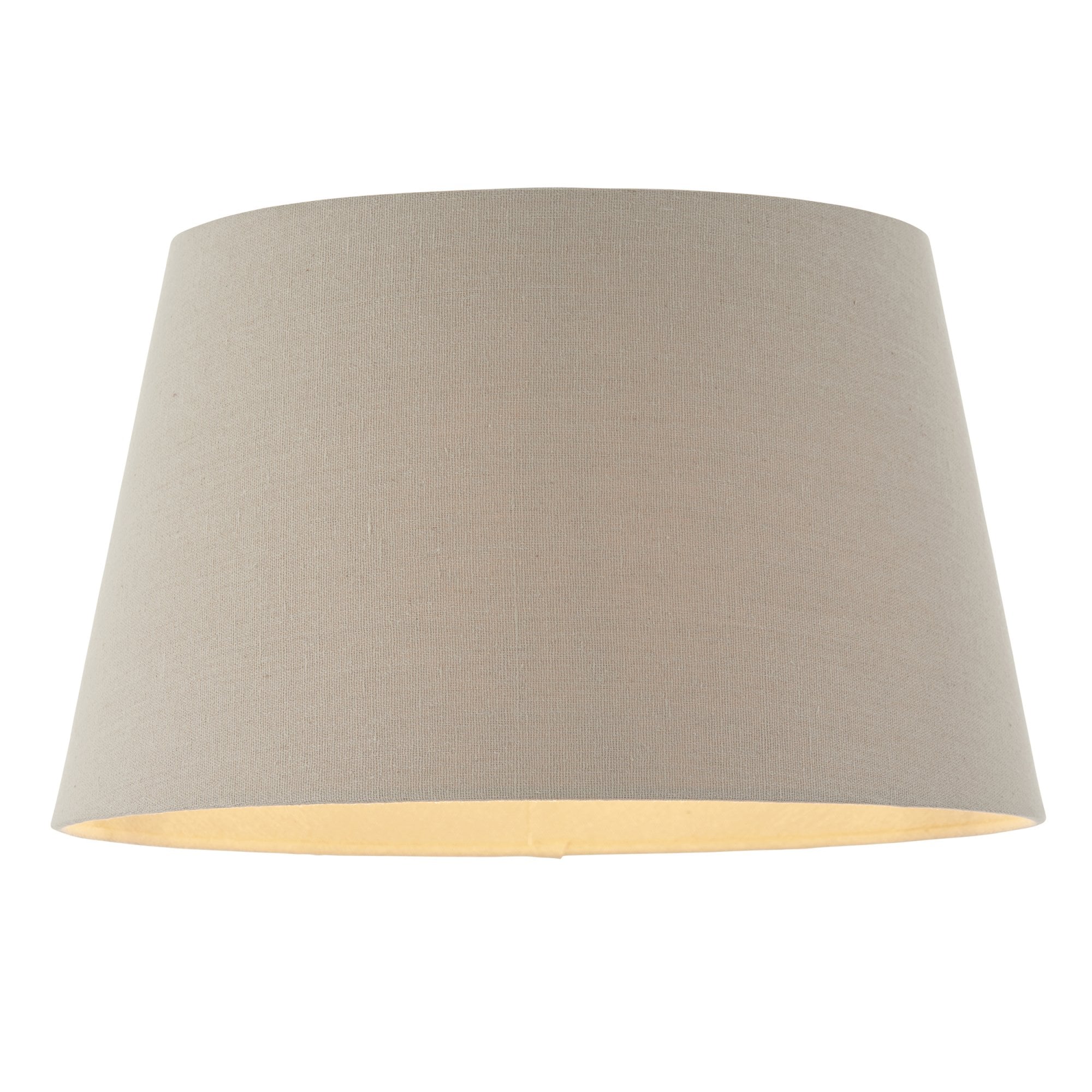 Endon Cici 14" Tapered Cylinder Shade - Grey Faux Linen - Shade Only