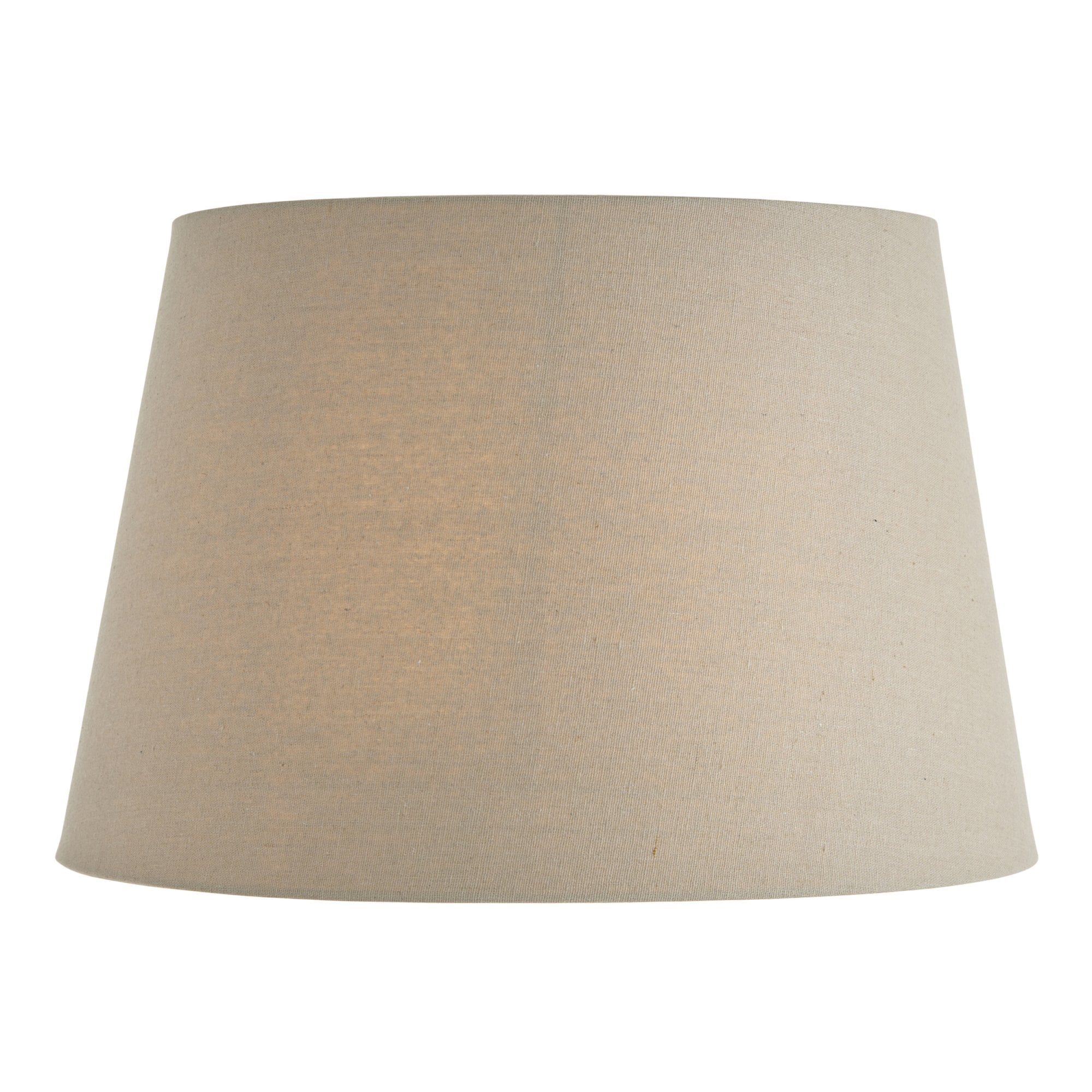 Endon Cici 16" Tapered Cylinder Shade - Grey Faux Linen - Shade Only