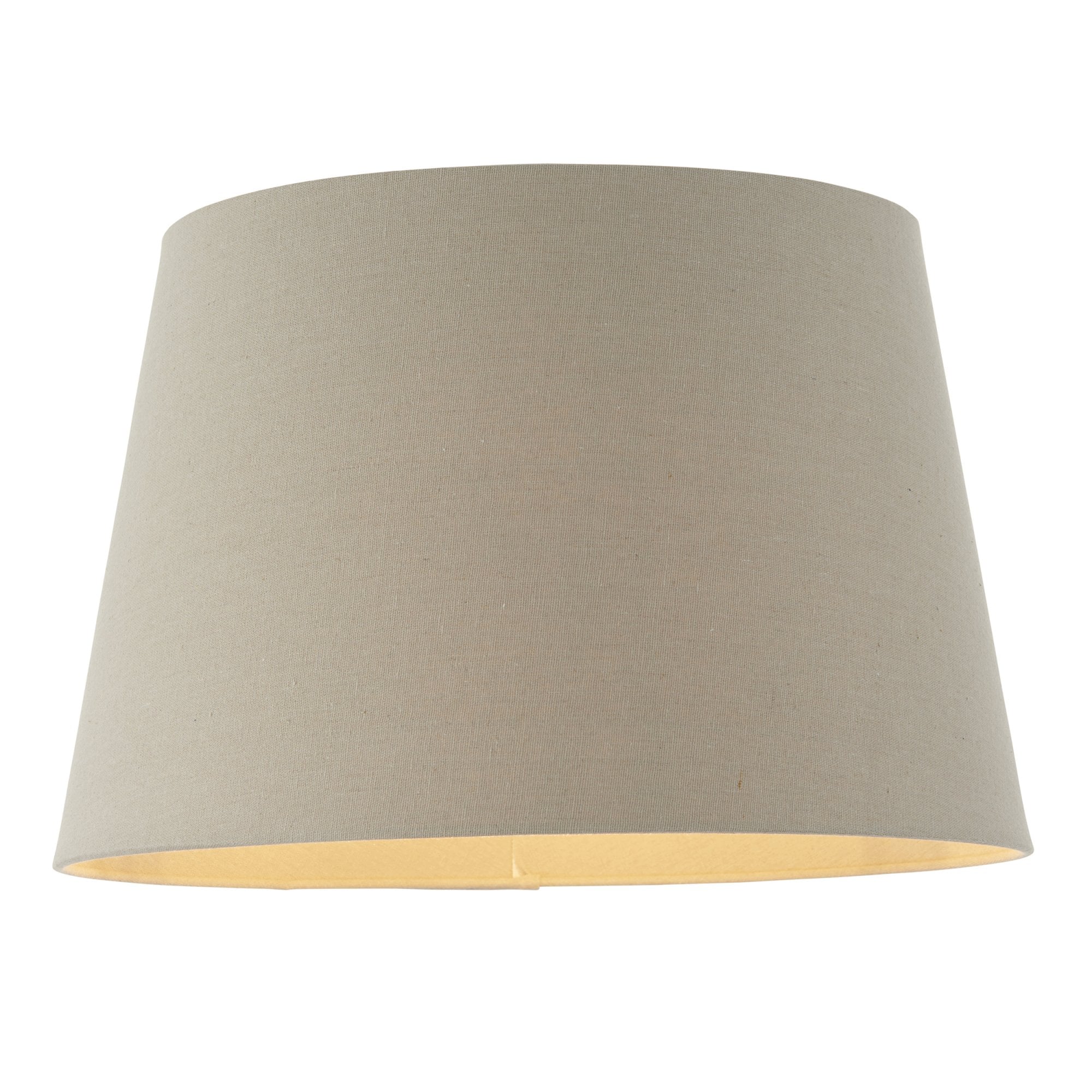 Endon Cici 16" Tapered Cylinder Shade - Grey Faux Linen - Shade Only