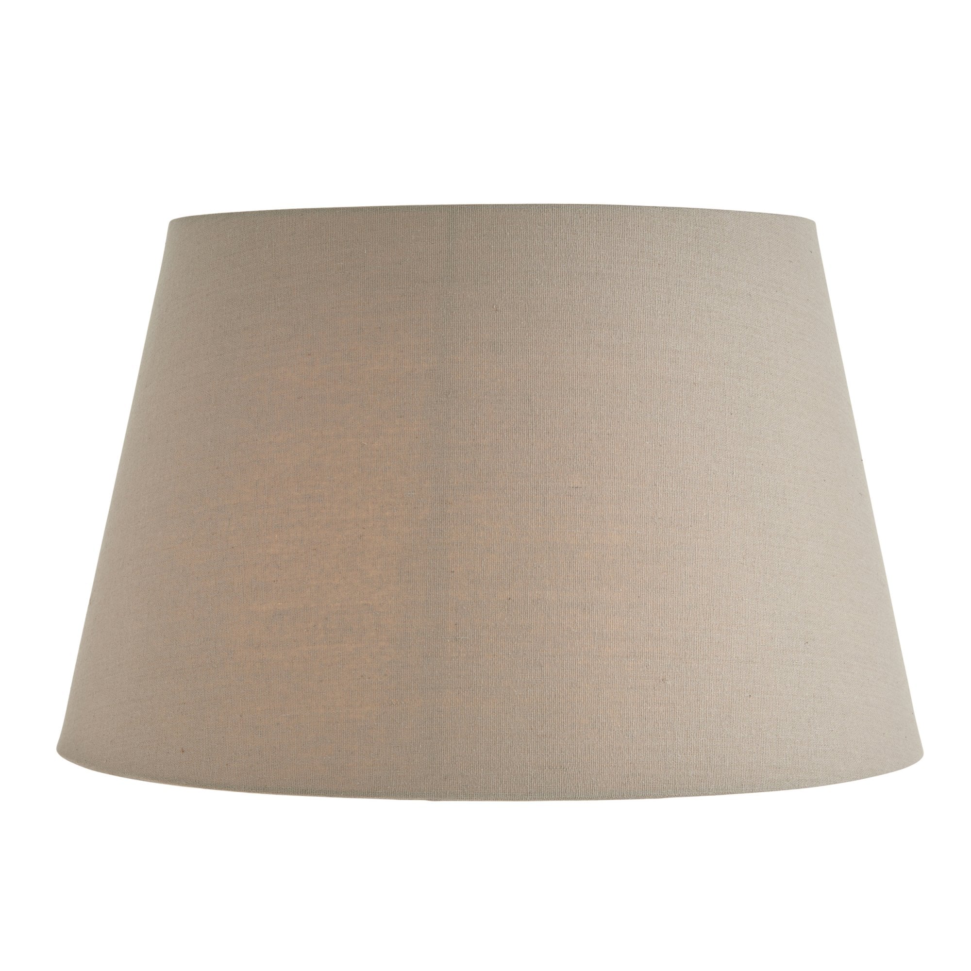 Endon Cici 18" Tapered Cylinder Shade - Grey Faux Linen - Shade Only