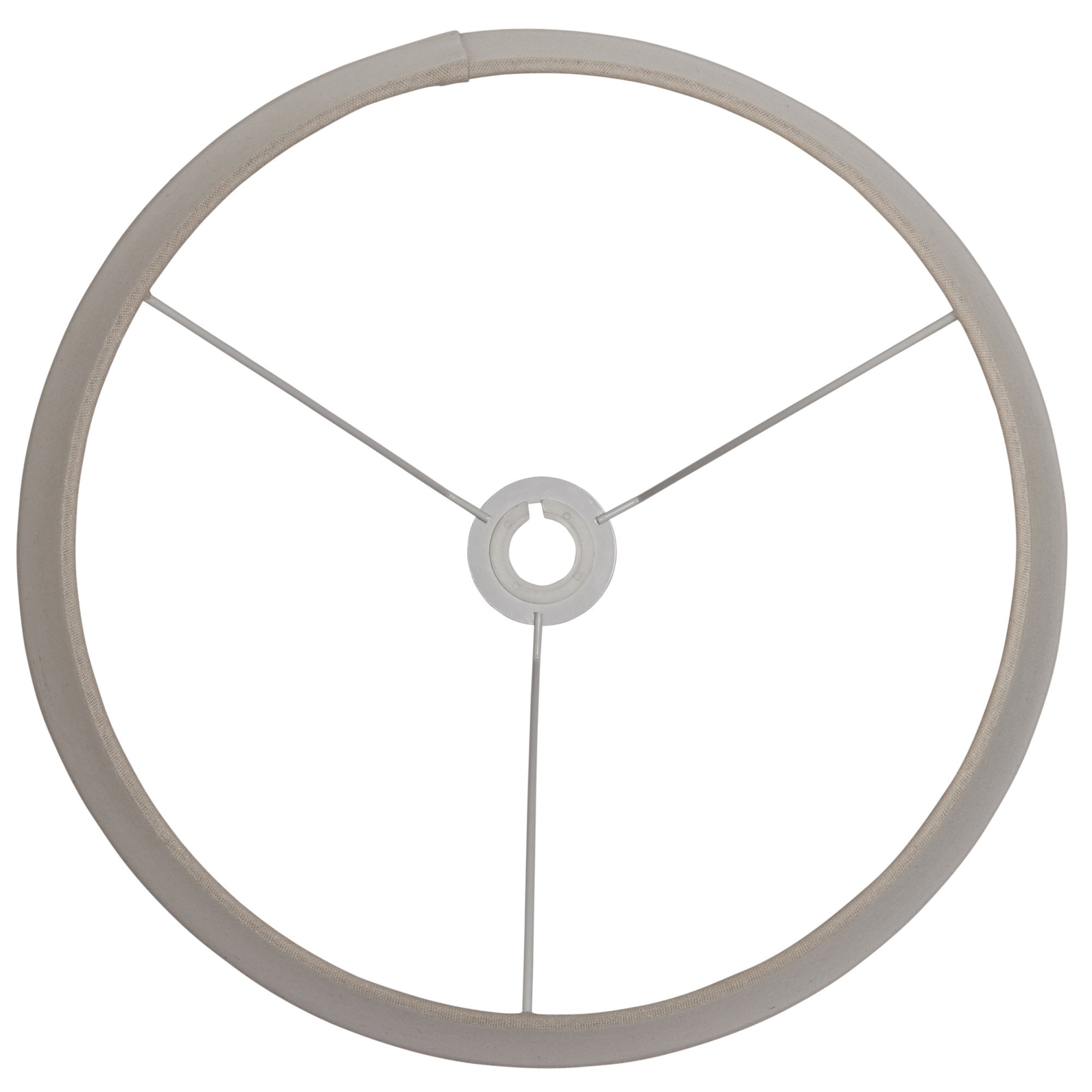 Endon Cici 18" Tapered Cylinder Shade - Grey Faux Linen - Shade Only