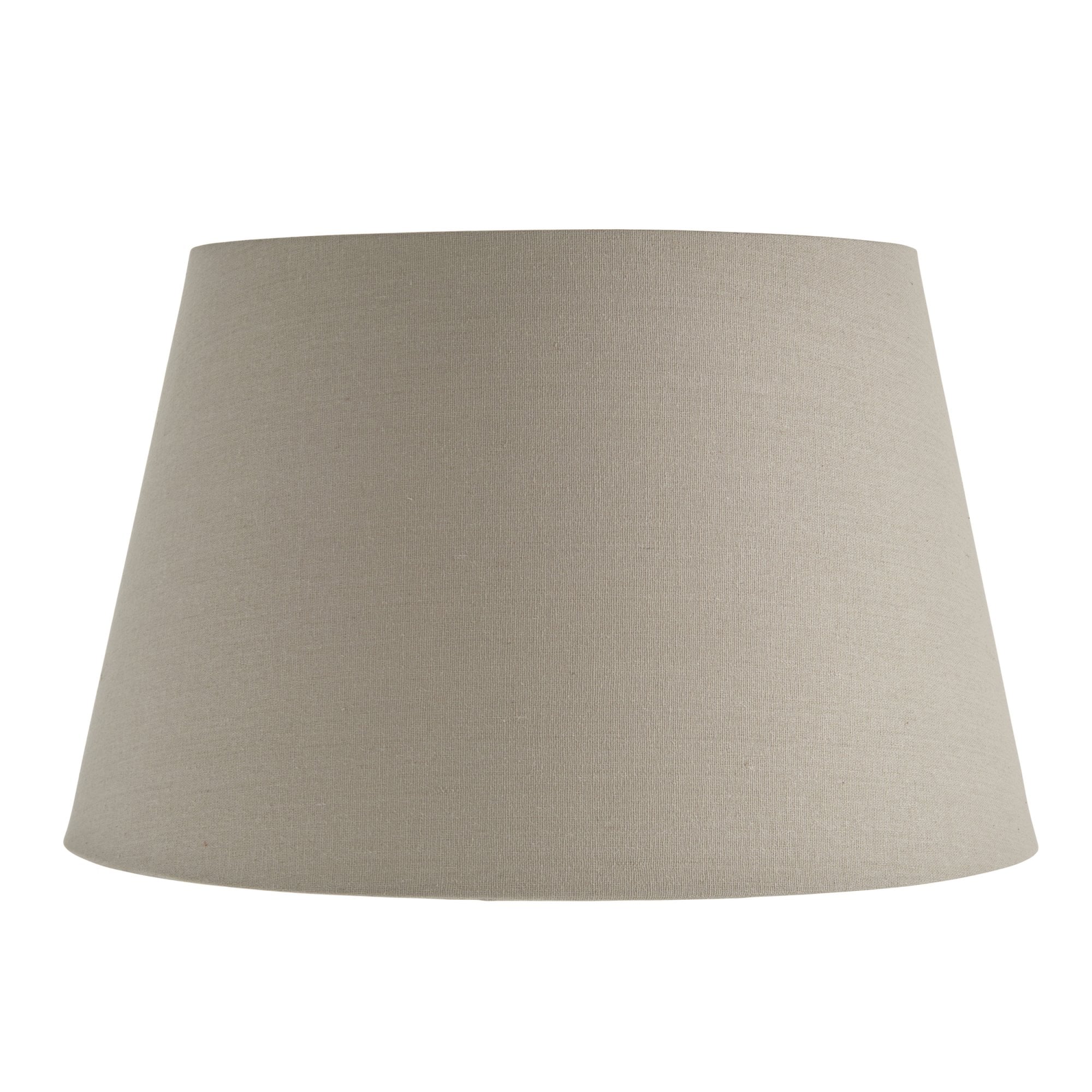 Endon Cici 18" Tapered Cylinder Shade - Grey Faux Linen - Shade Only