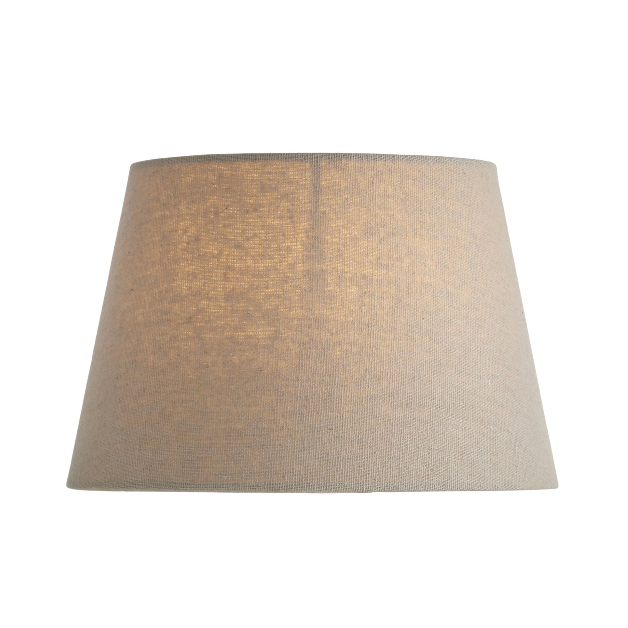 Endon Cici 8" Tapered Cylinder Shade - Grey Faux Linen - Shade Only