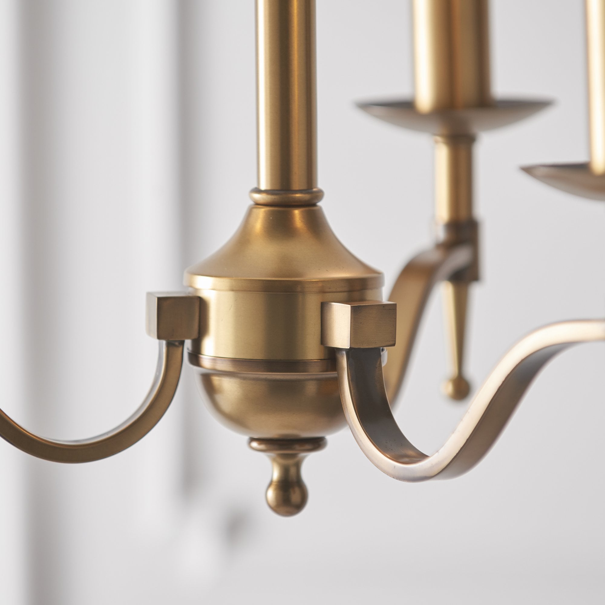 Interiors 1900 Stanford 3 Light Pendant - Antique Brass