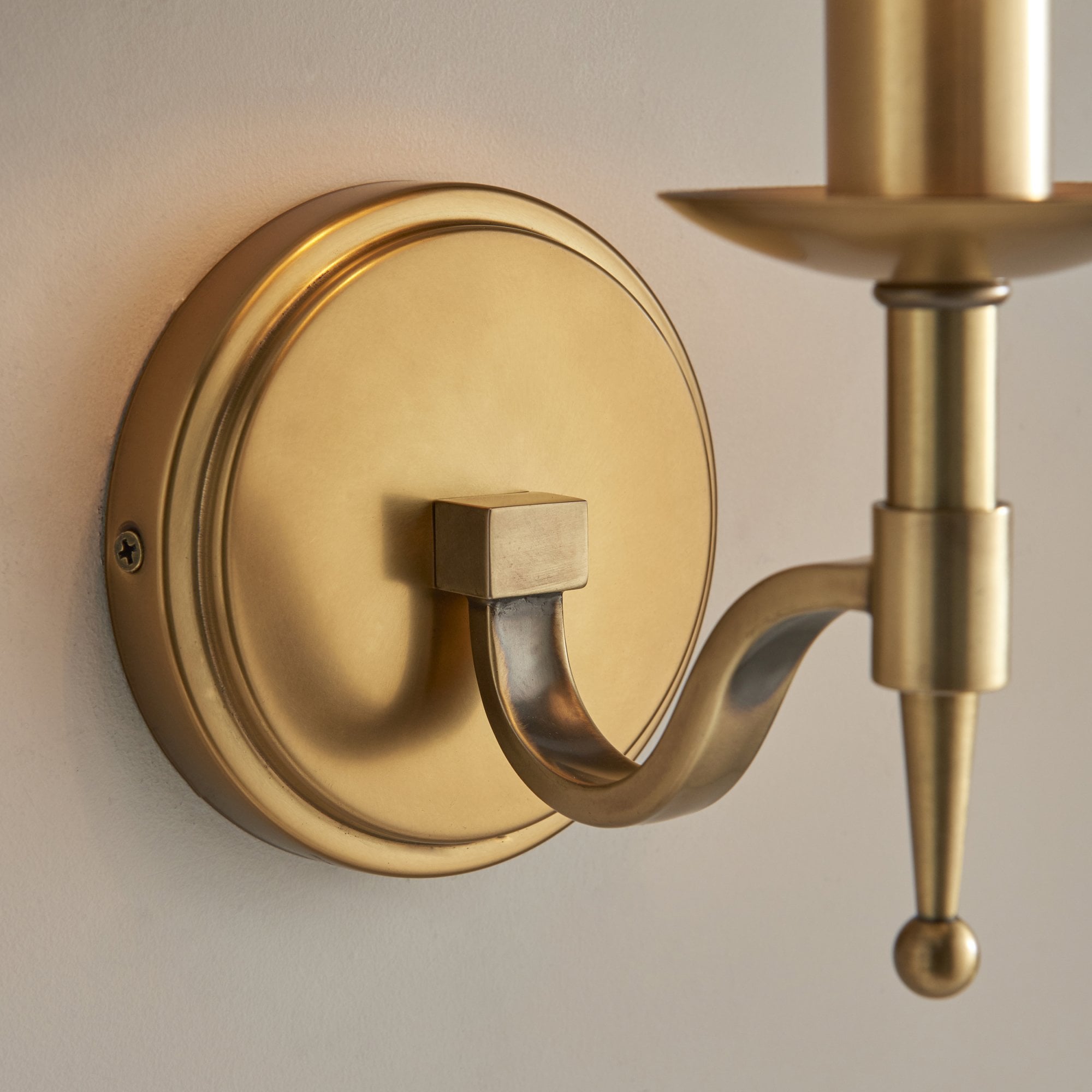 Interiors 1900 Stanford Single Wall Light - Antique Brass