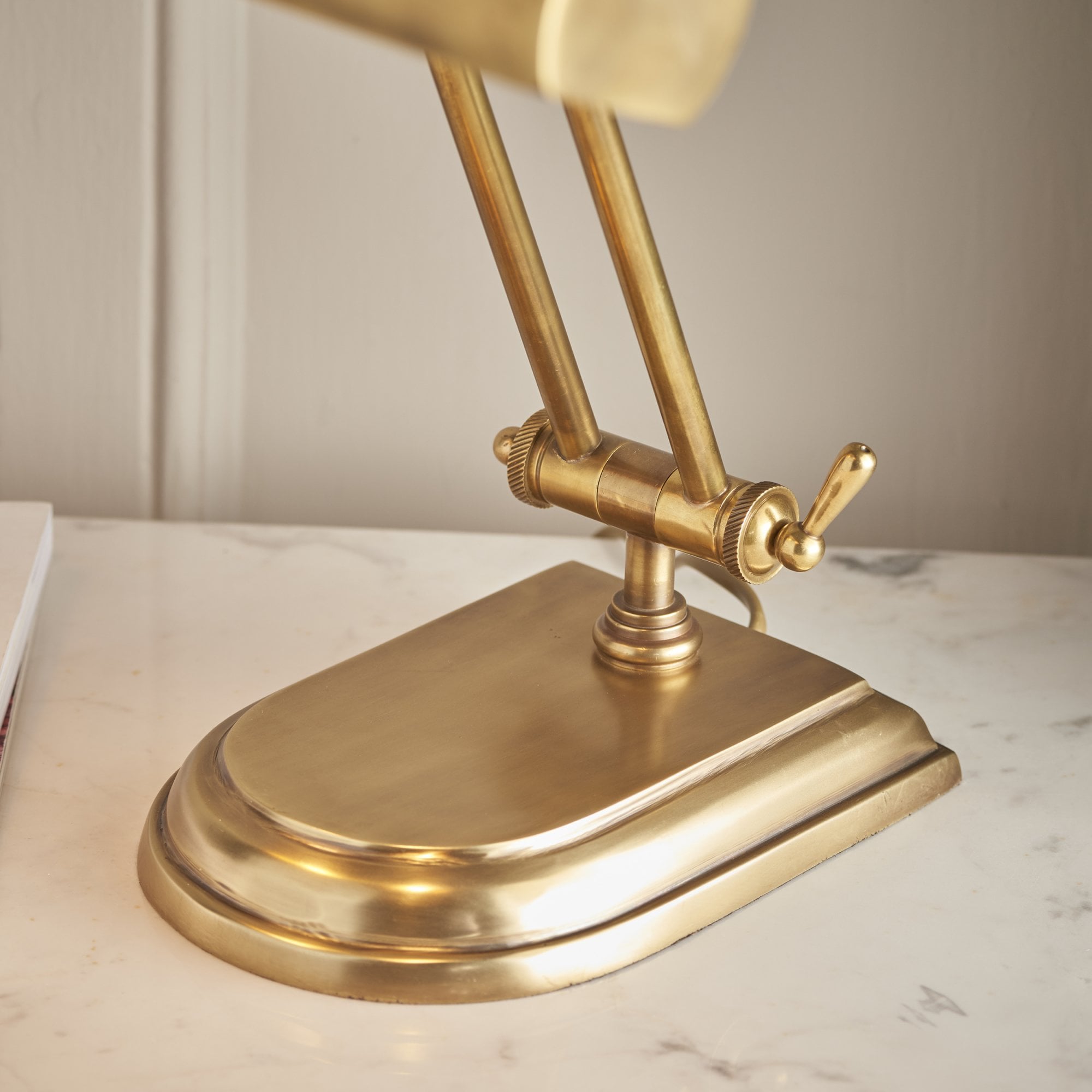 Interiors 1900 Winchester 2 Light Table Lamp - Solid Mellow Brass