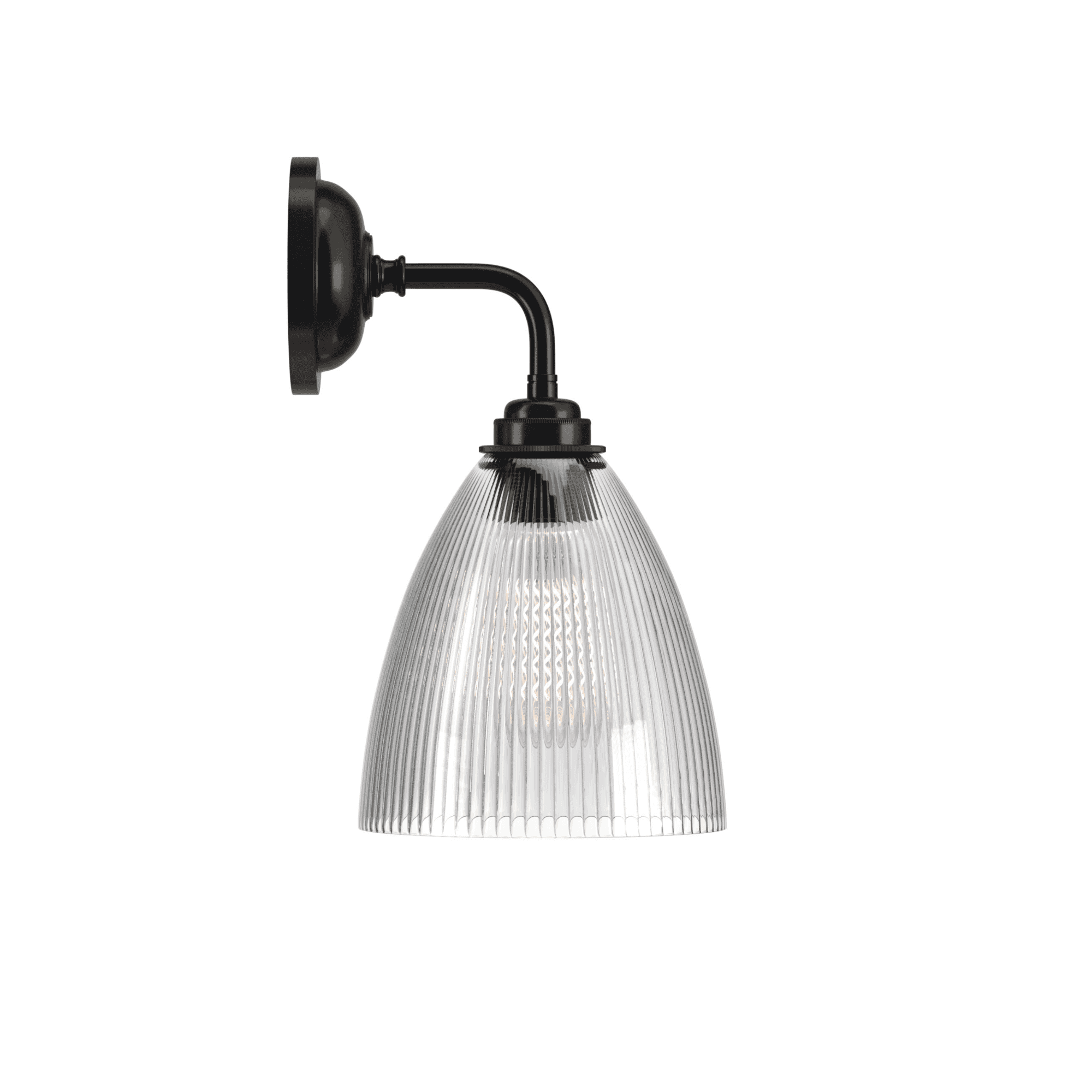 Fritz Fryer Ledbury Contemporary Wall Light - Skinny Ribbed Glass (Various Colour Options)