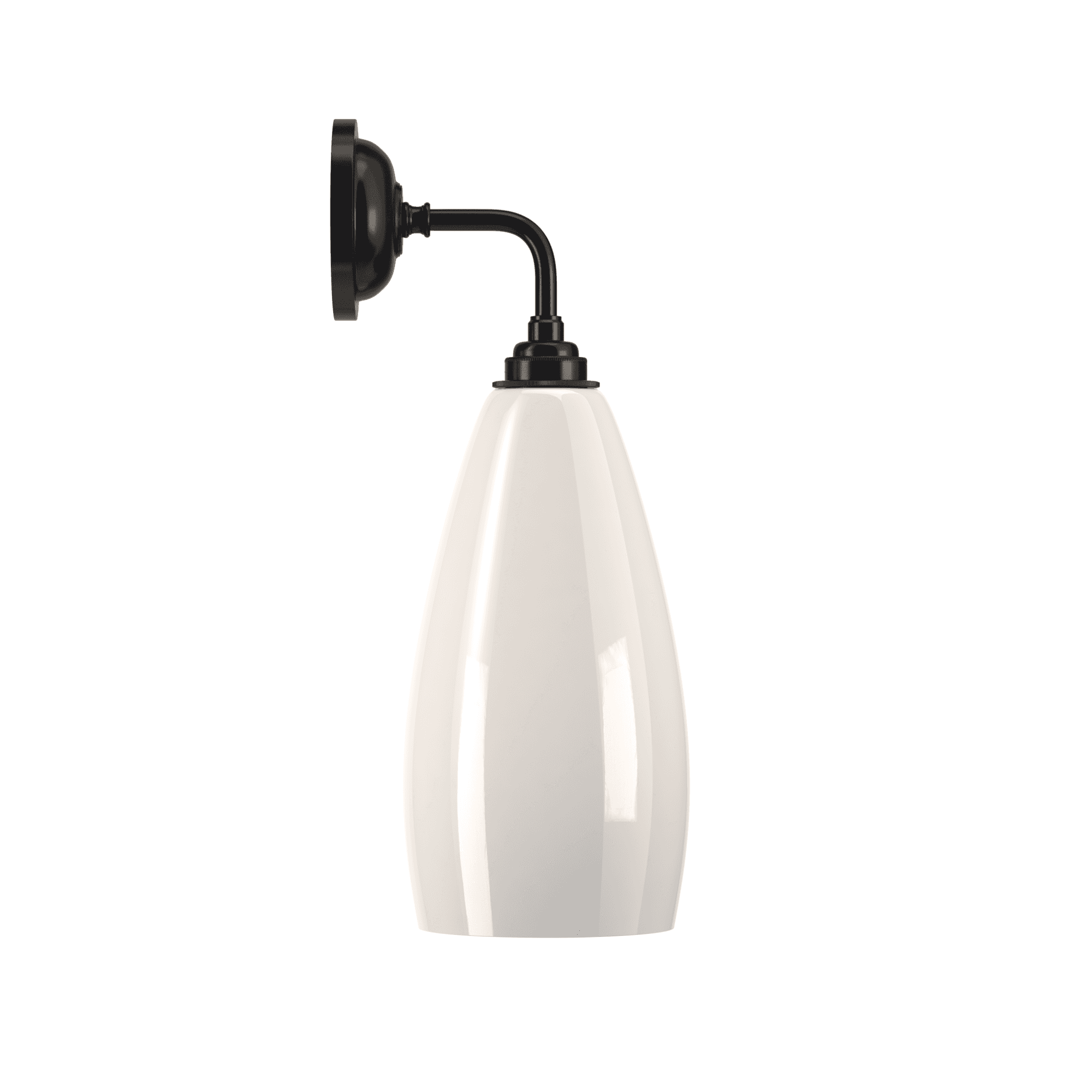 Fritz Fryer Upton Contemporary Large Wall Light - White Glass (Various Colour Options)