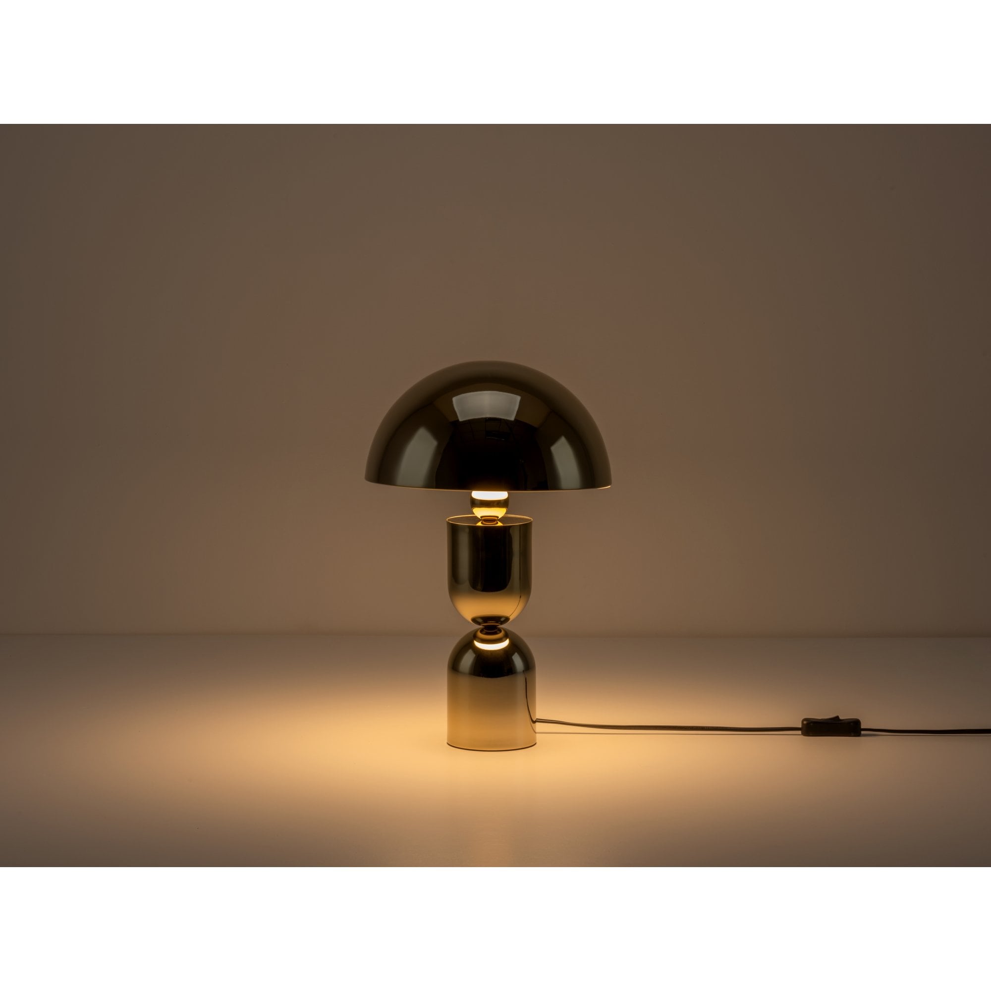 houseof. Mushroom Dome Table Lamp - Brass