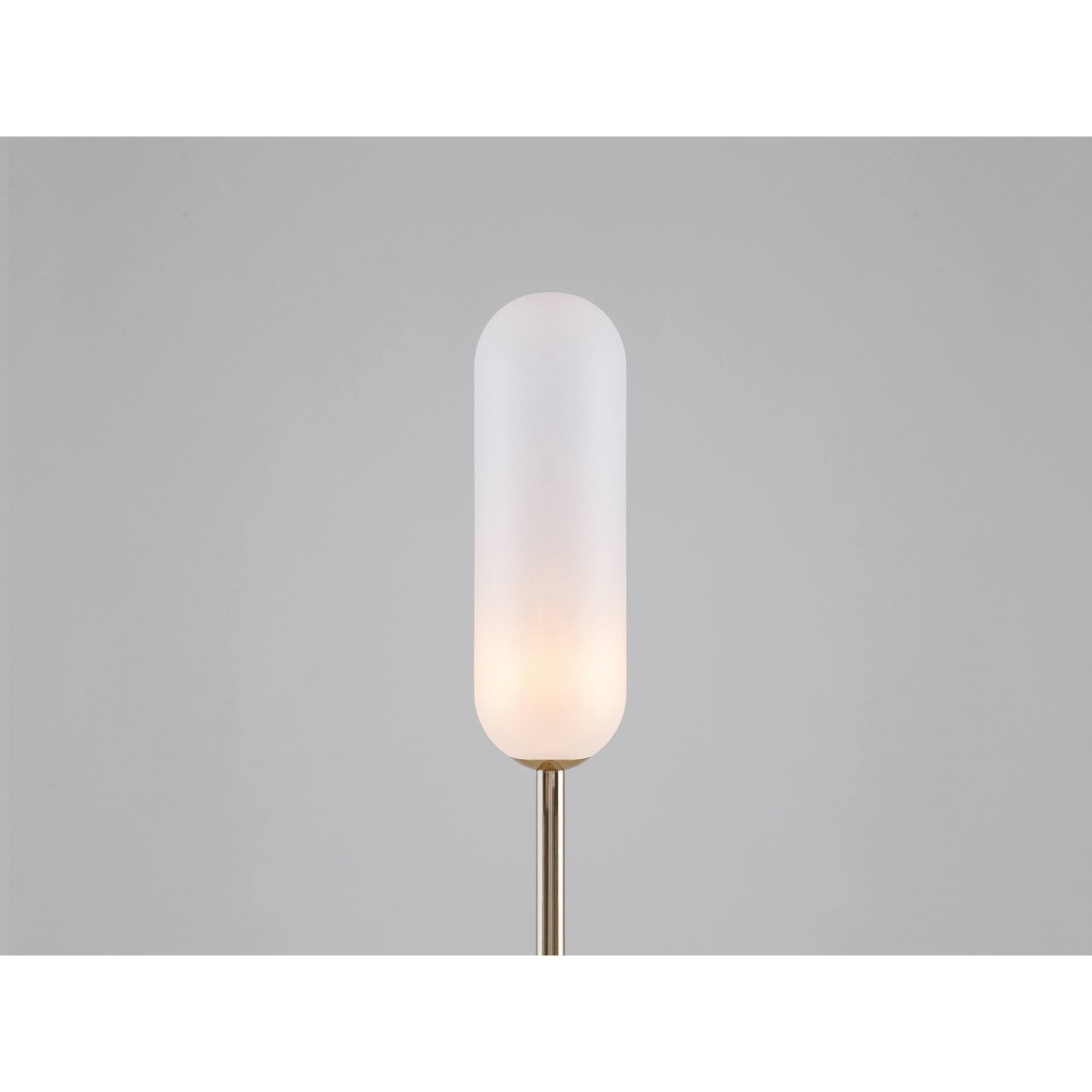 houseof. Marble Curve Floor Lamp - Brass & Green Marble