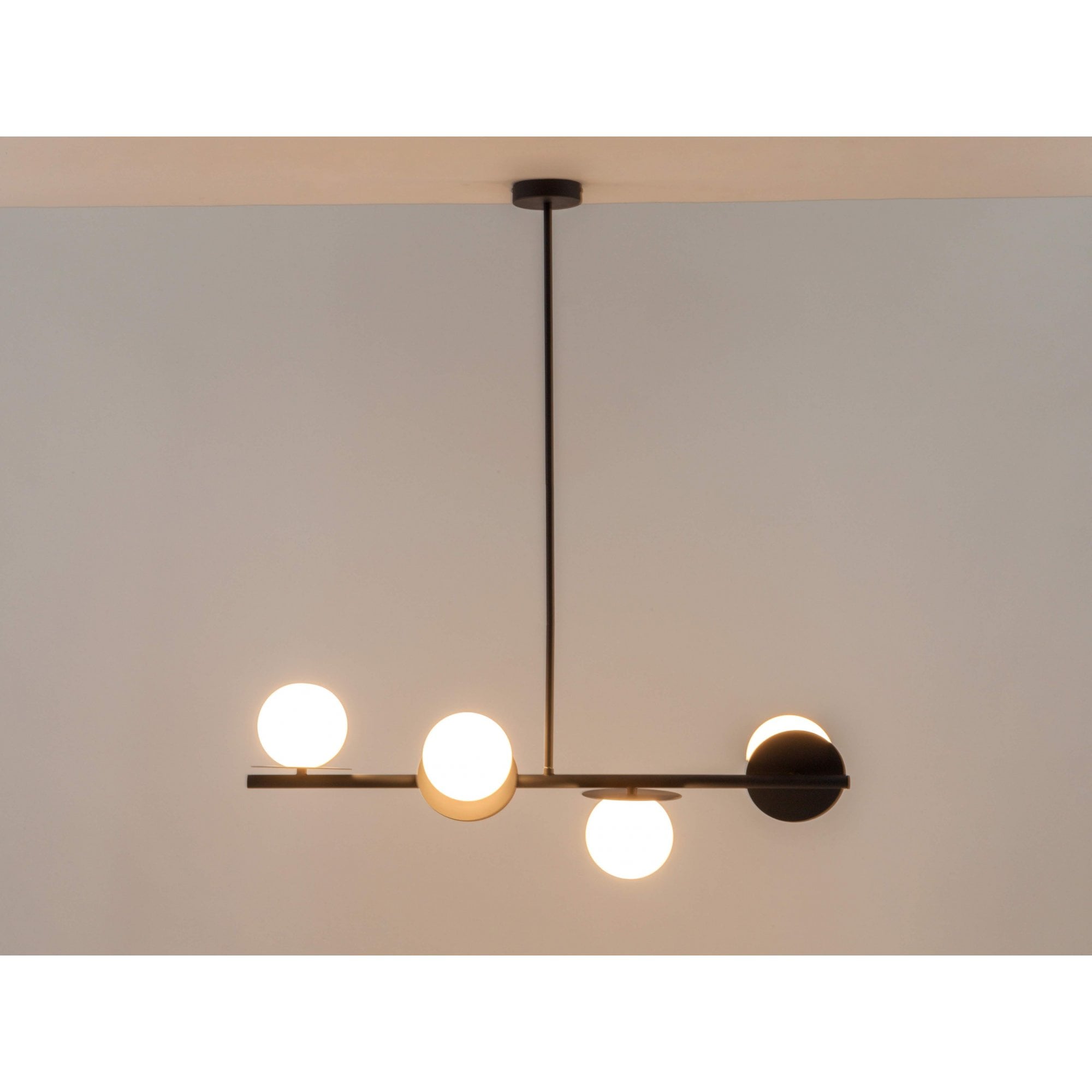 houseof. Opal Disk Ceiling Light IP44 - Charcoal