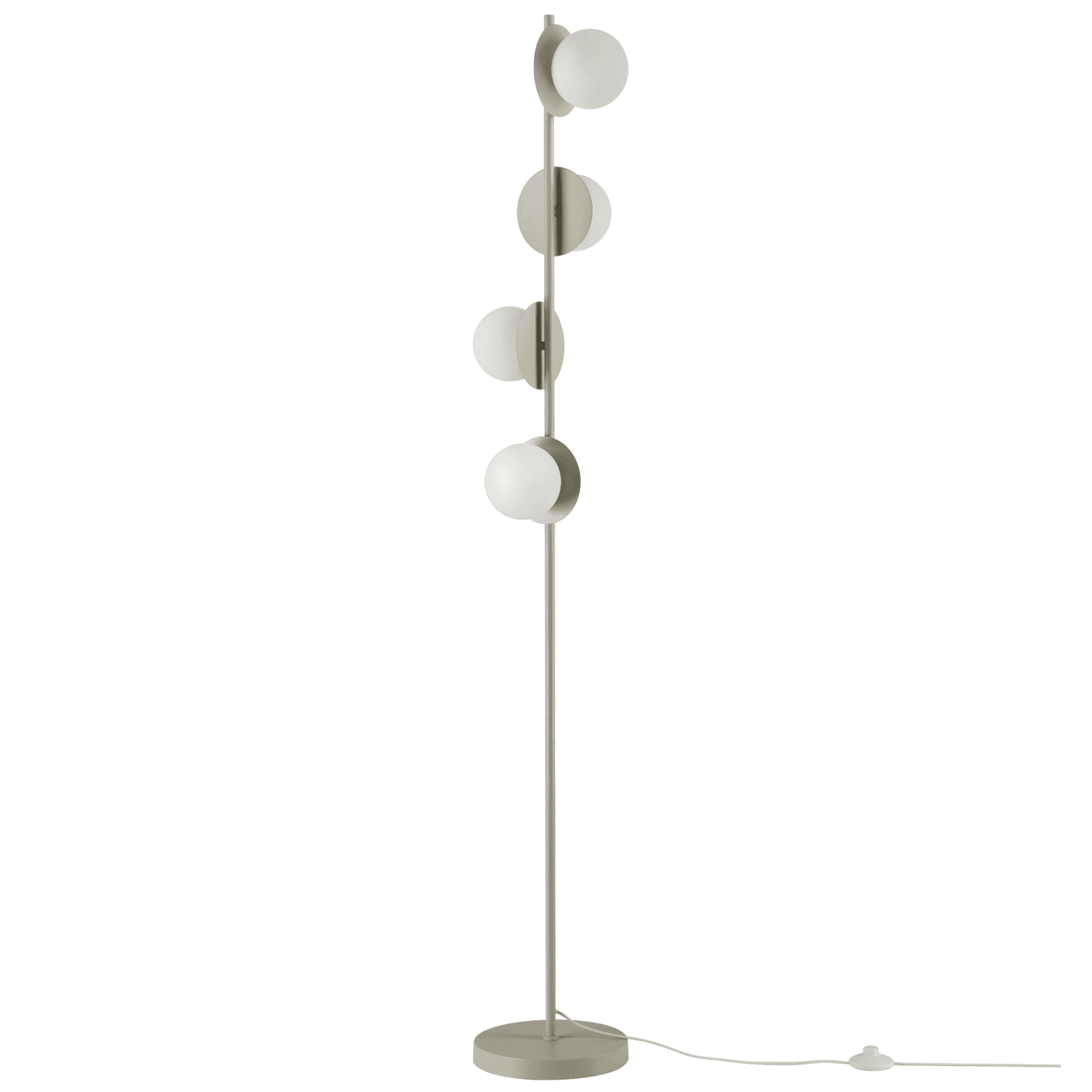 houseof. Opal Disk Floor Lamp - Sand