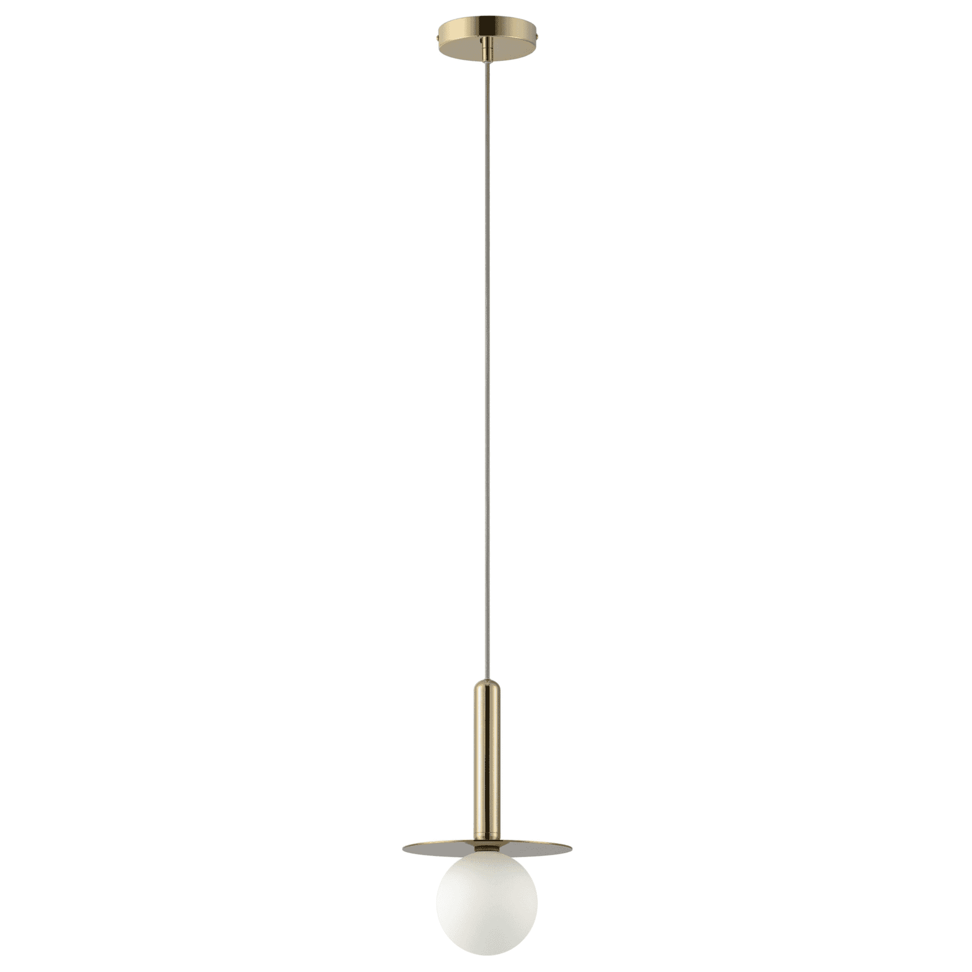 houseof. Plate Pendant Ceiling Light - Brass