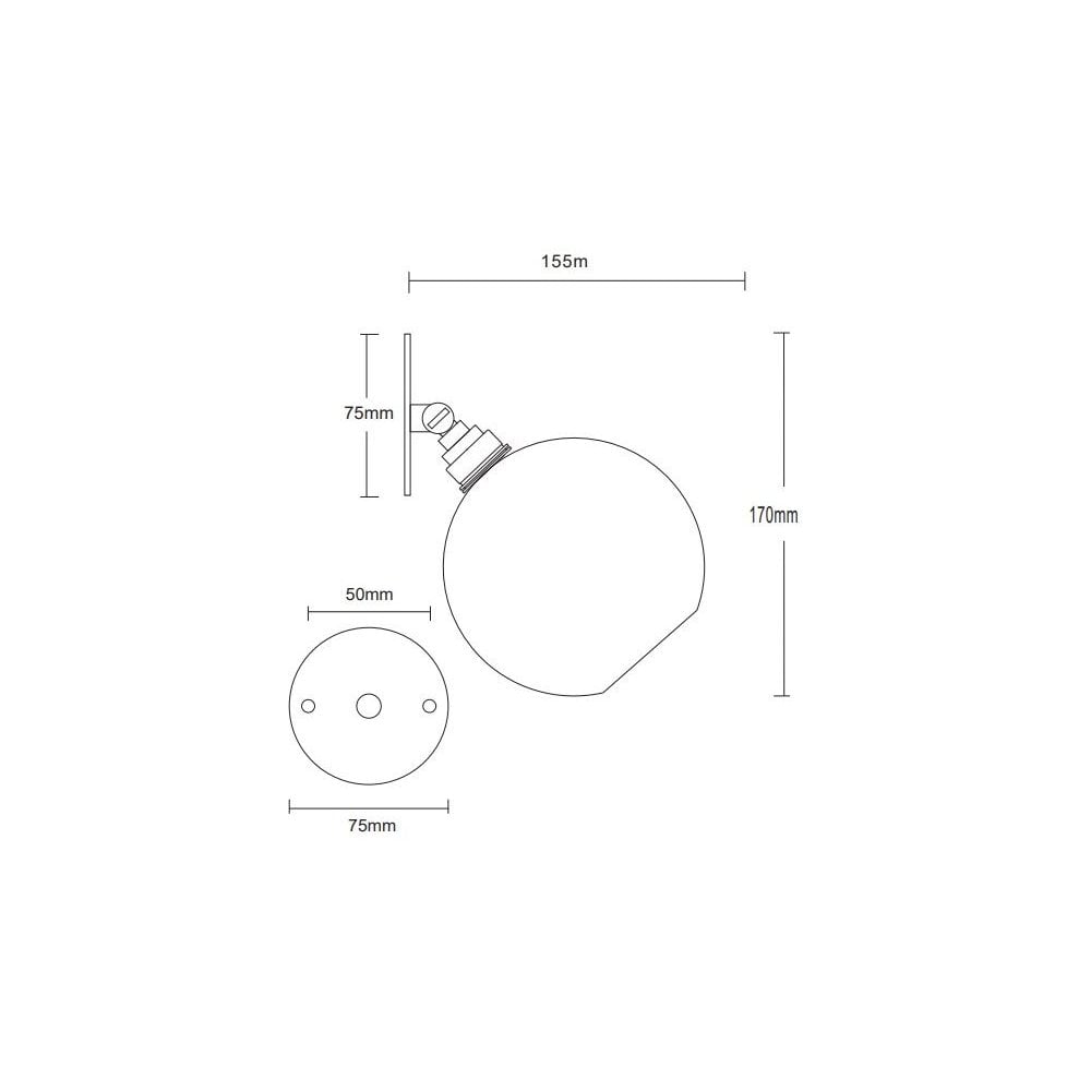 Leverint Pimlico Small Adjustable Wall Light