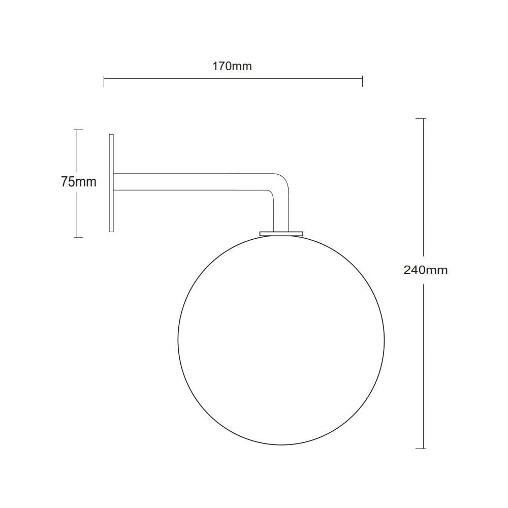 Leverint Pimlico Small Sealed Wall Light