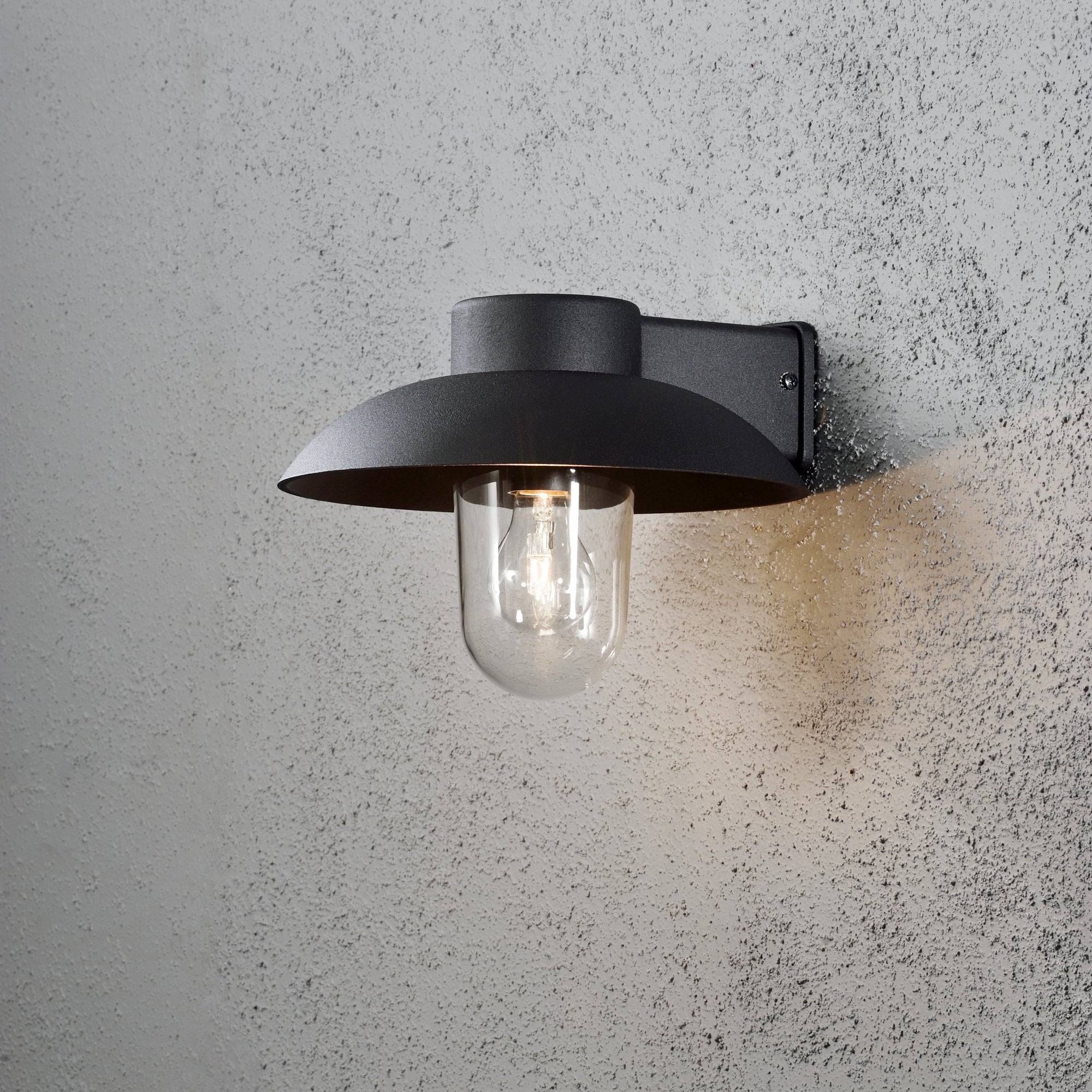 Konstsmide Mani Wall Light - Matt Black