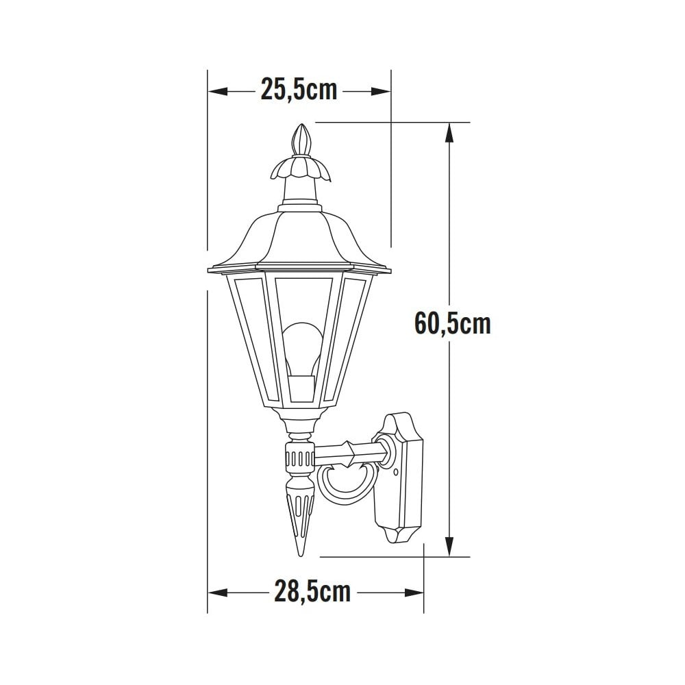 Konstsmide Pallas Large Up Wall Light - Matt White