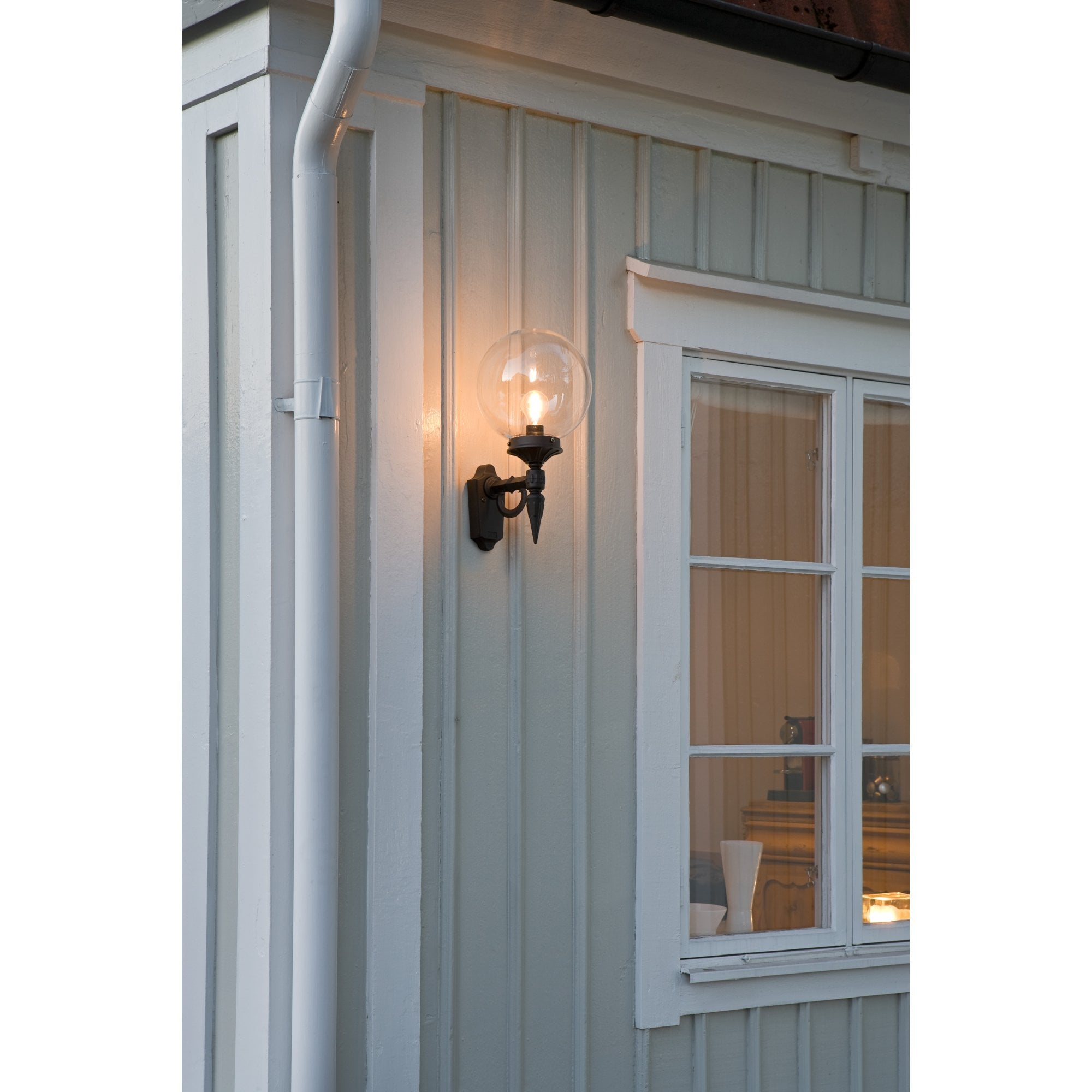 Konstsmide Orion Wall Light - Matt Black