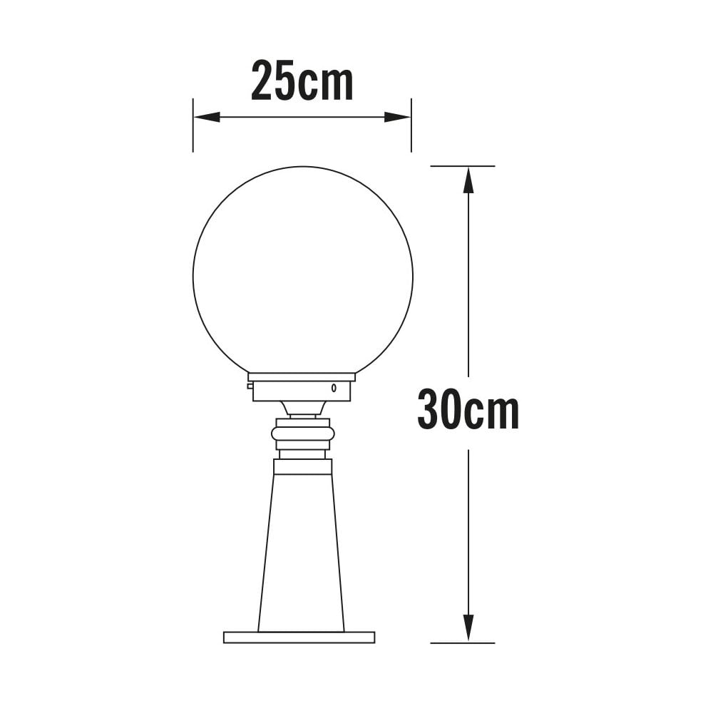 Konstsmide Arcturus Small Head - Matt White - Head Only