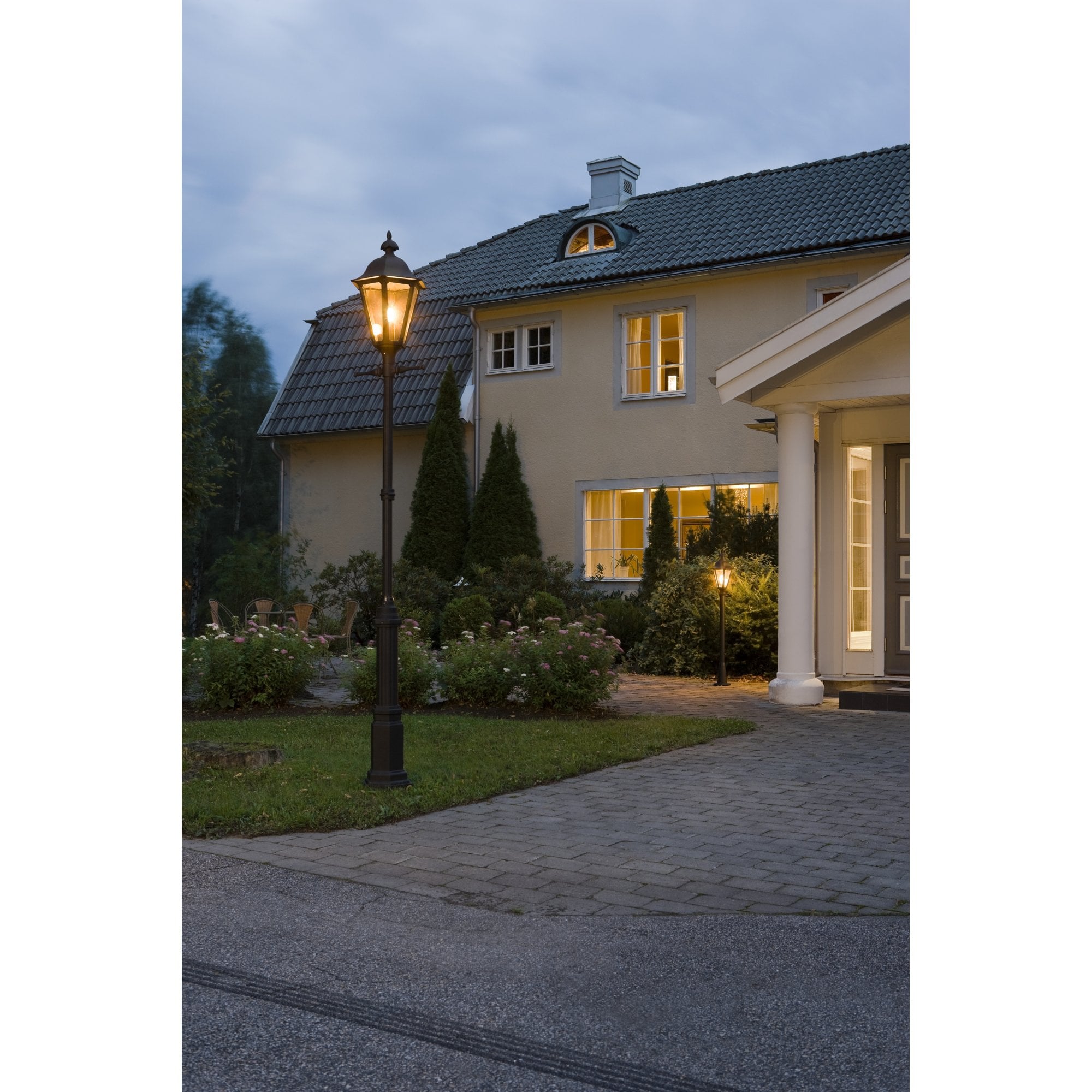 Konstsmide Pallas Large Single Head - Matt Black - Head Only