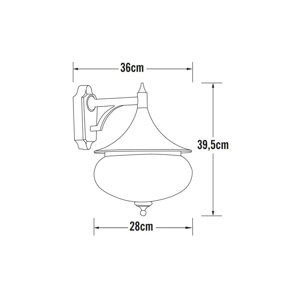 Konstsmide Libra Down Wall Light - Straight Arm - Matt White