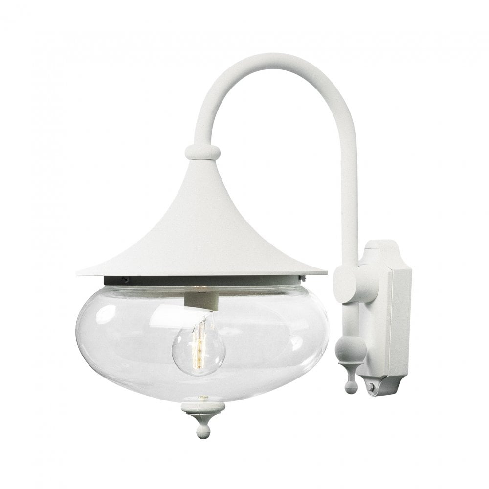 Konstsmide Libra Down Wall Light - Matt White