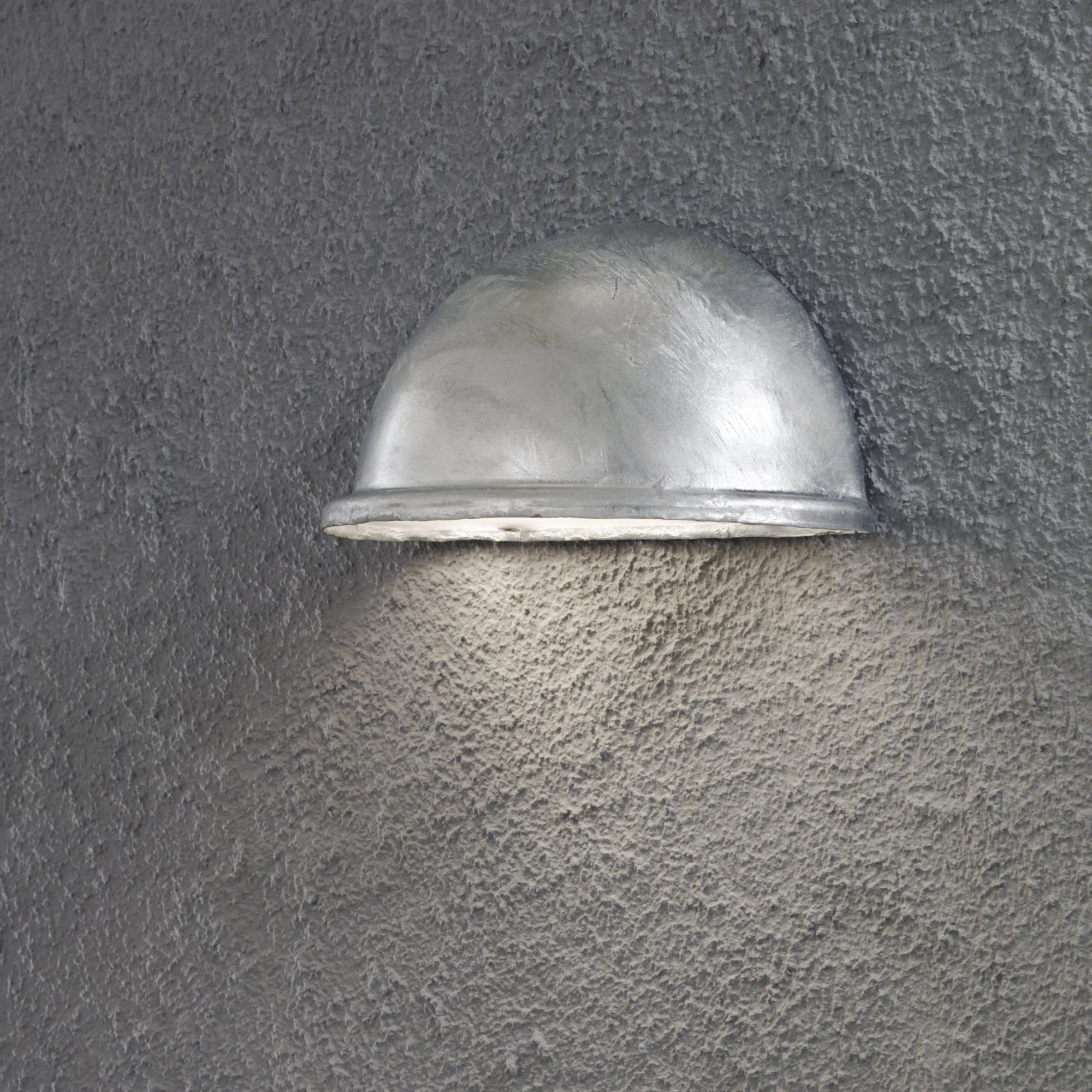 Konstsmide Torino Small Wall Light - Galvanised Steel