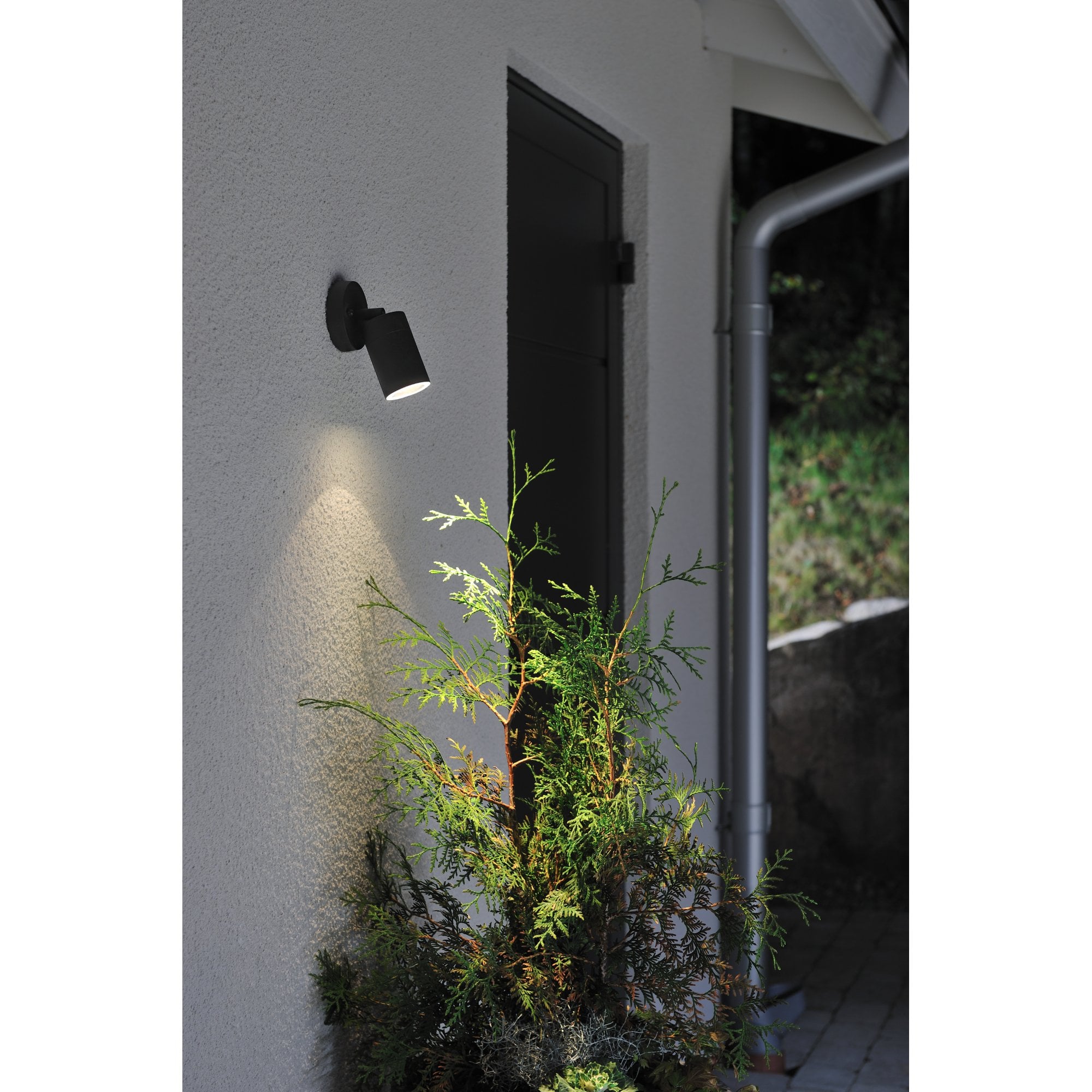 Konstsmide Modena Adjustable Wall Light - Matt Black