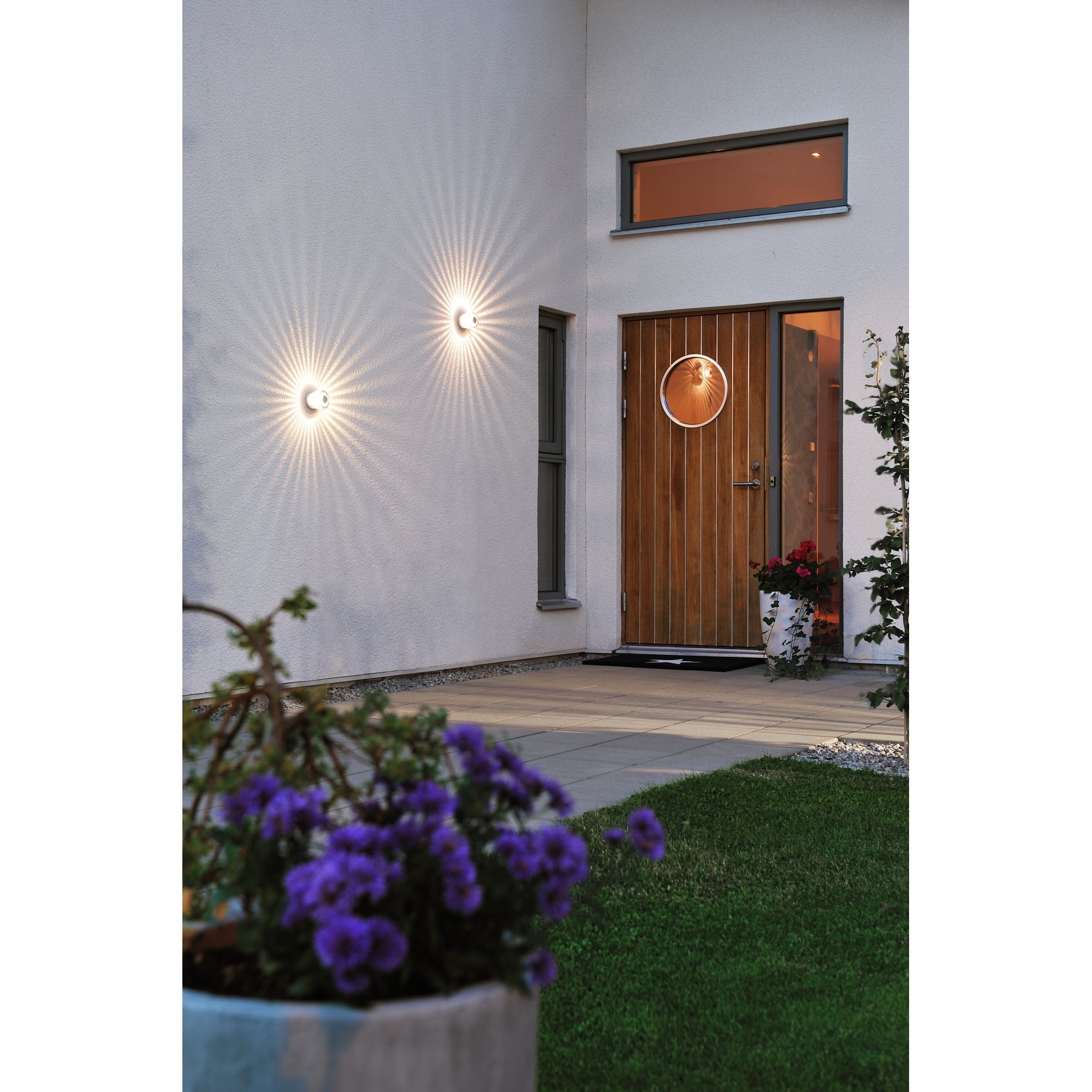 Konstsmide Monza High Power LED Wall Light - Aluminium
