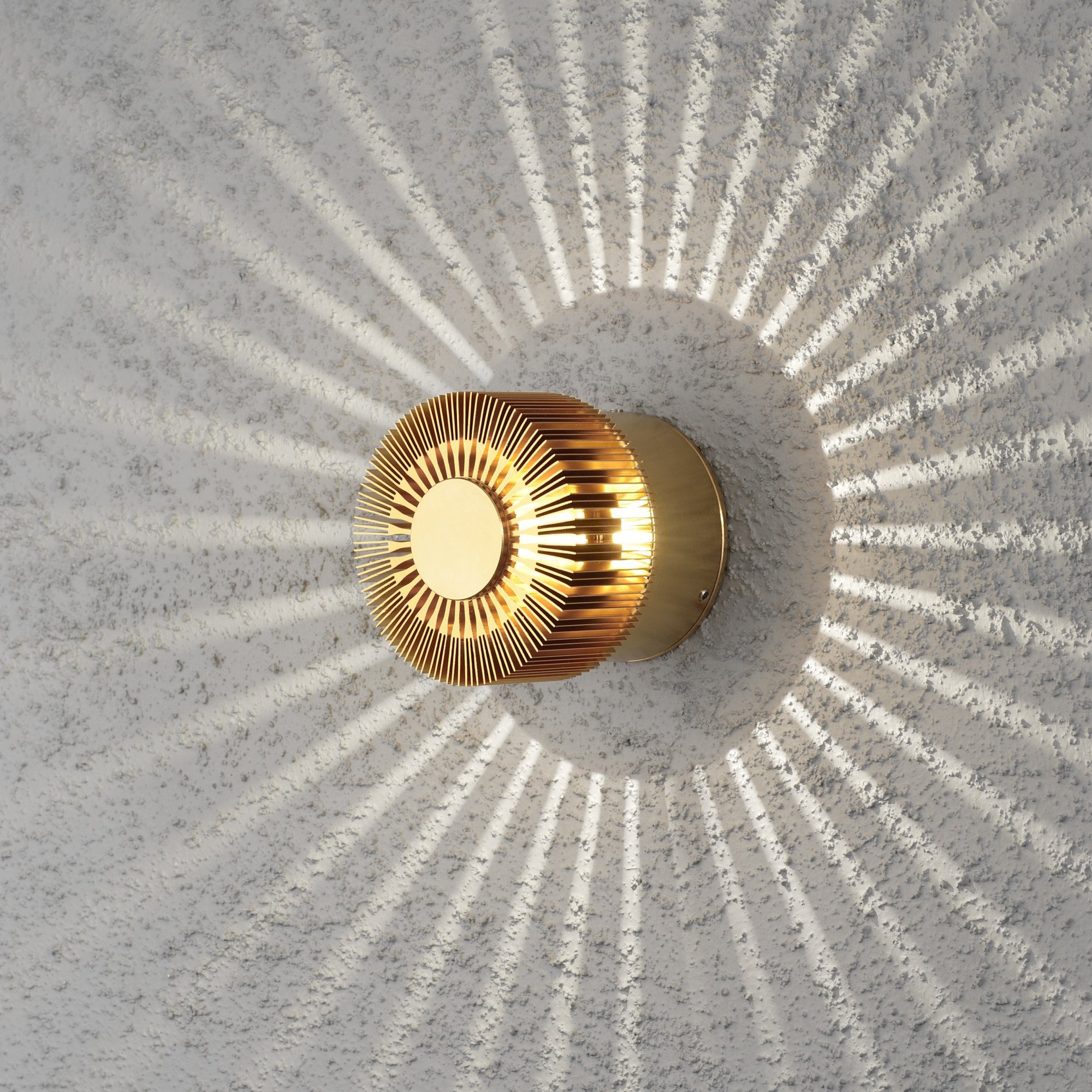 Konstsmide Monza High Power LED Wall Light - Anodized Brass