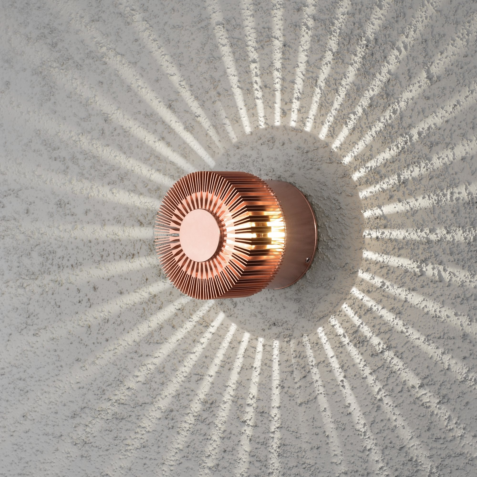 Konstsmide Monza High Power LED Wall Light - Anodized Copper
