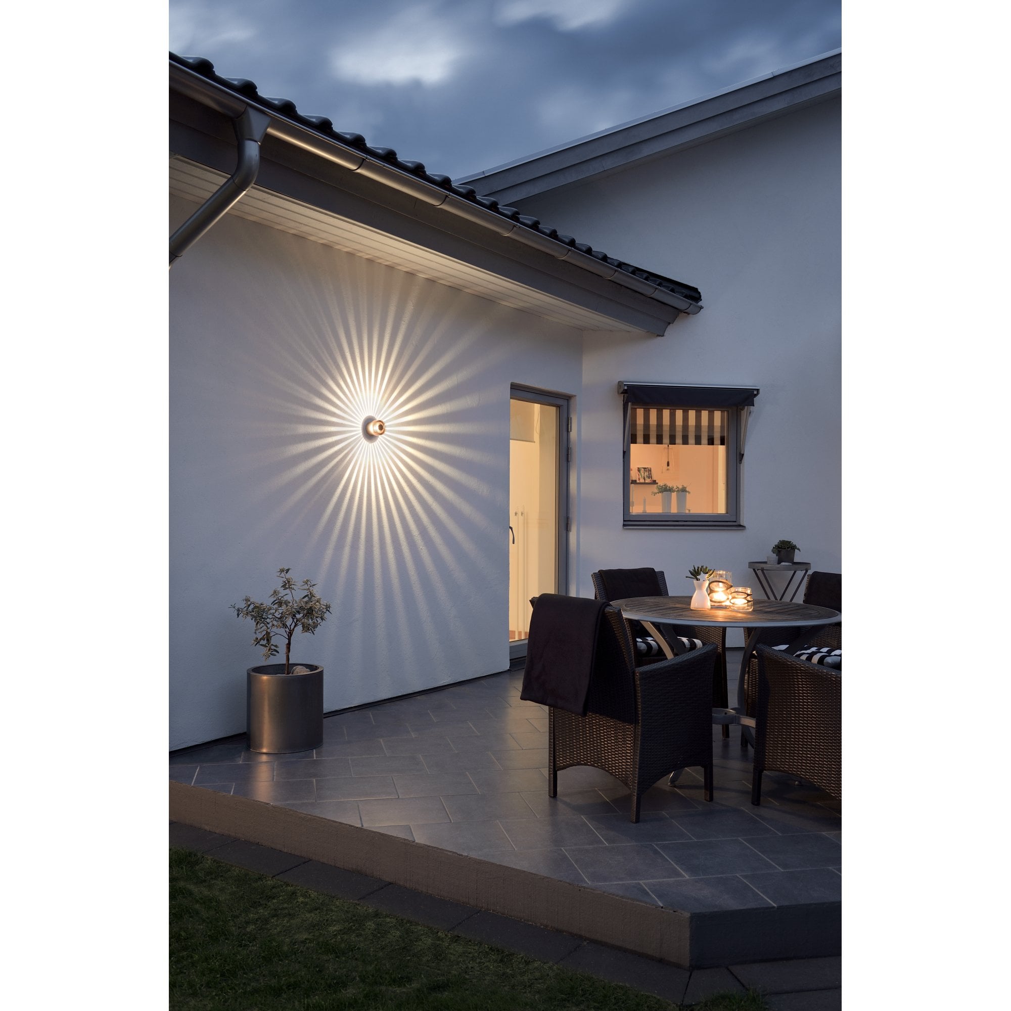 Konstsmide Monza High Power LED Wall Light - Anodized Copper