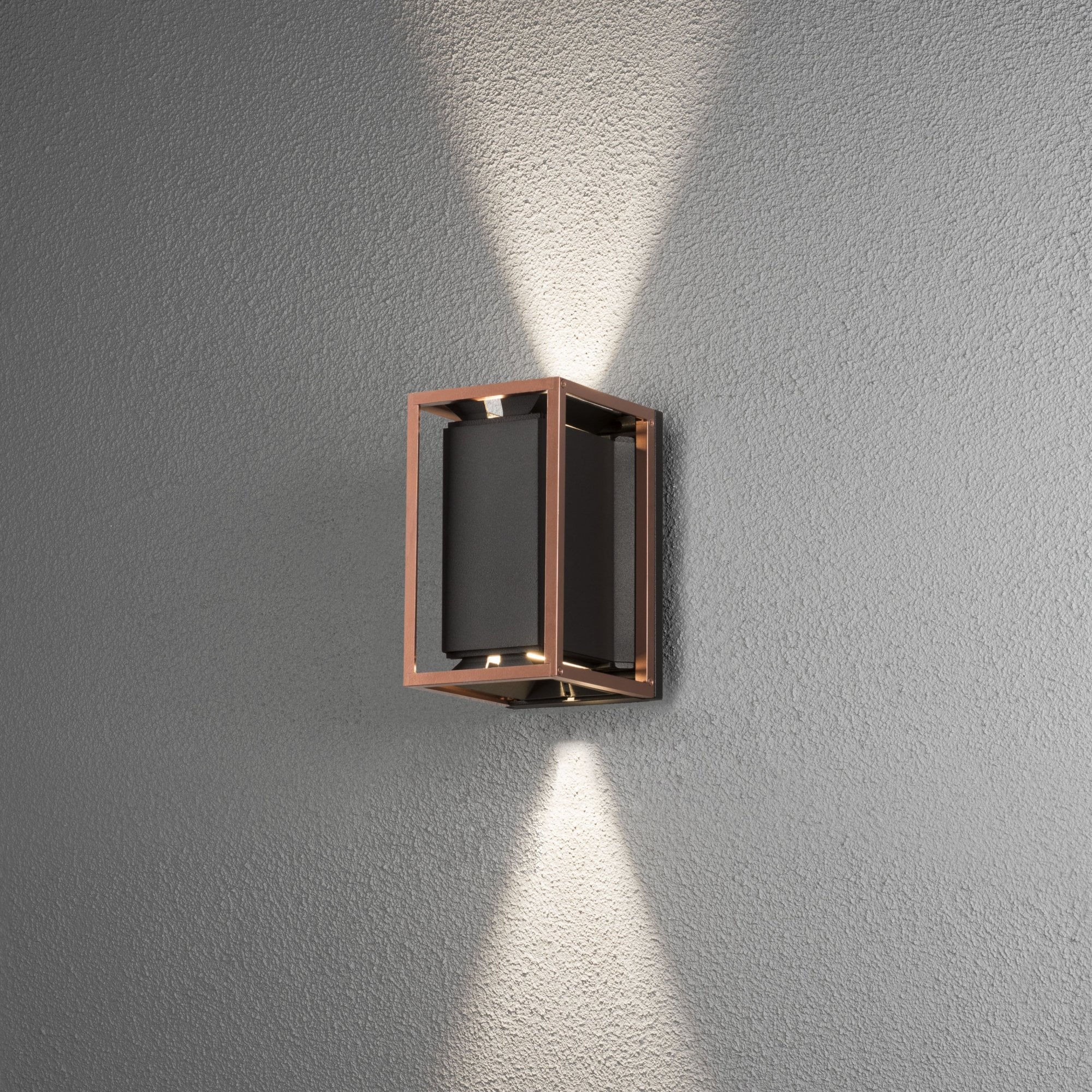 Konstsmide Vale Wall Light - Black & Copper