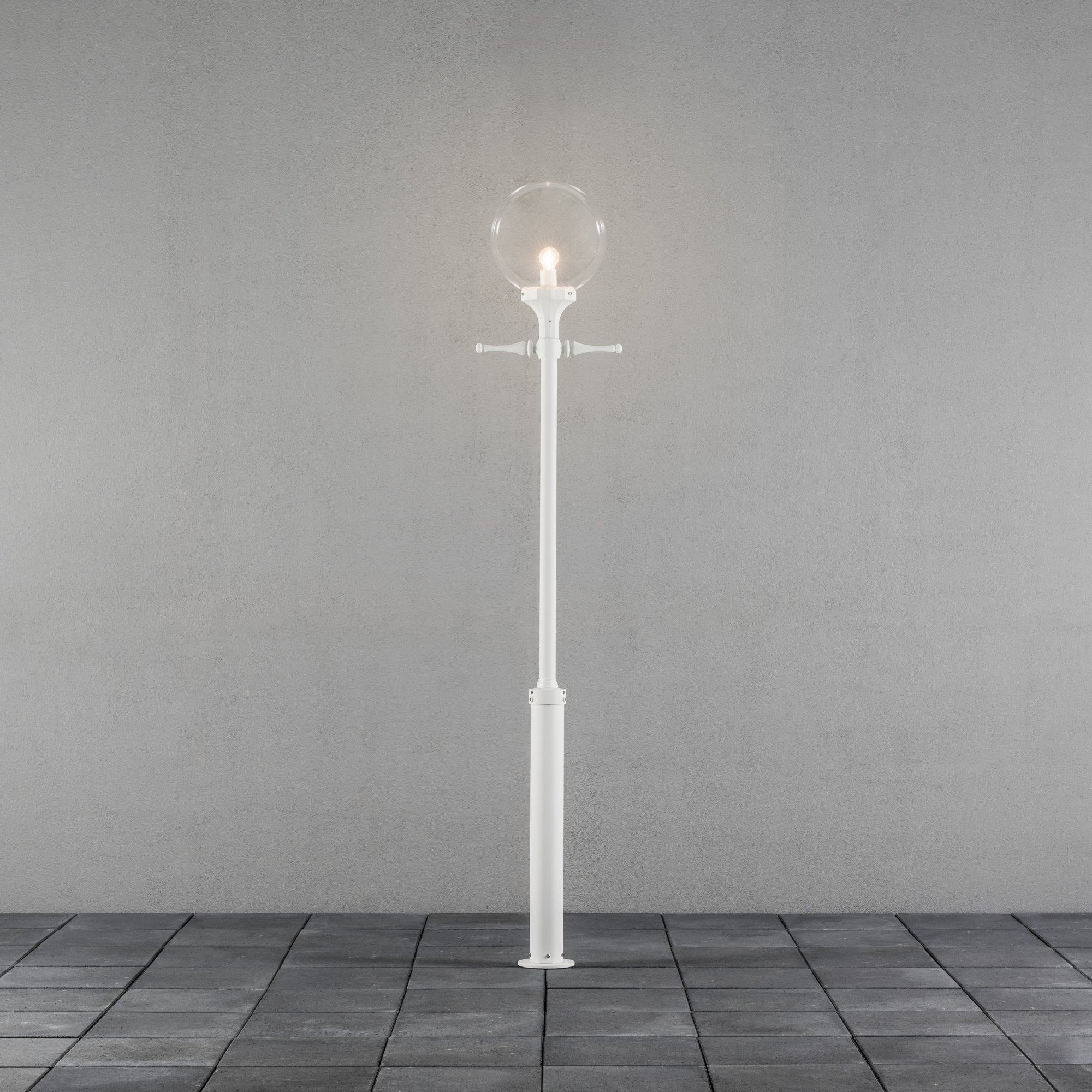 Konstsmide Orion Lampost (With Taurus Column) - Matt White