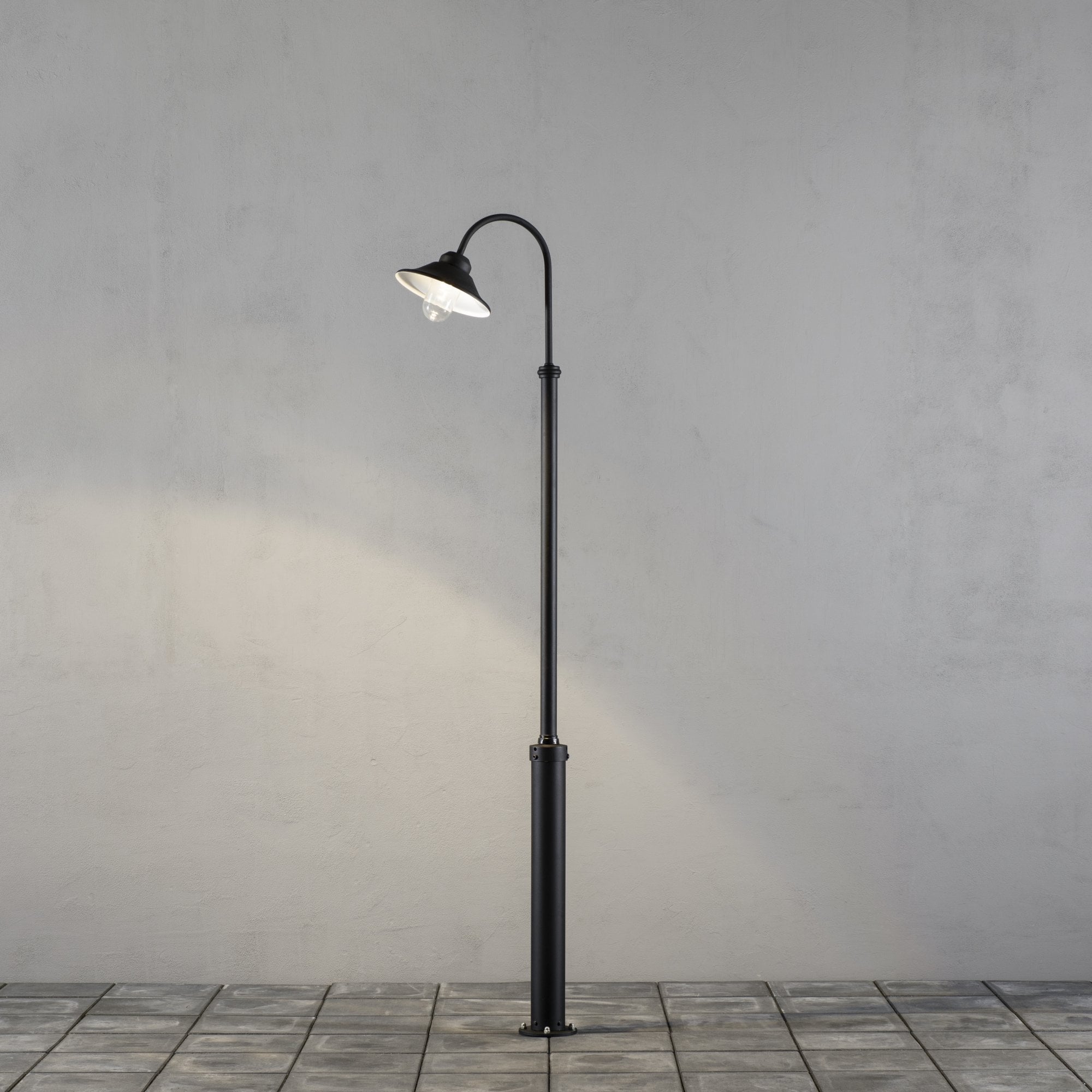 Konstsmide Vega LED Lampost (With Taurus Column) - Matt Black