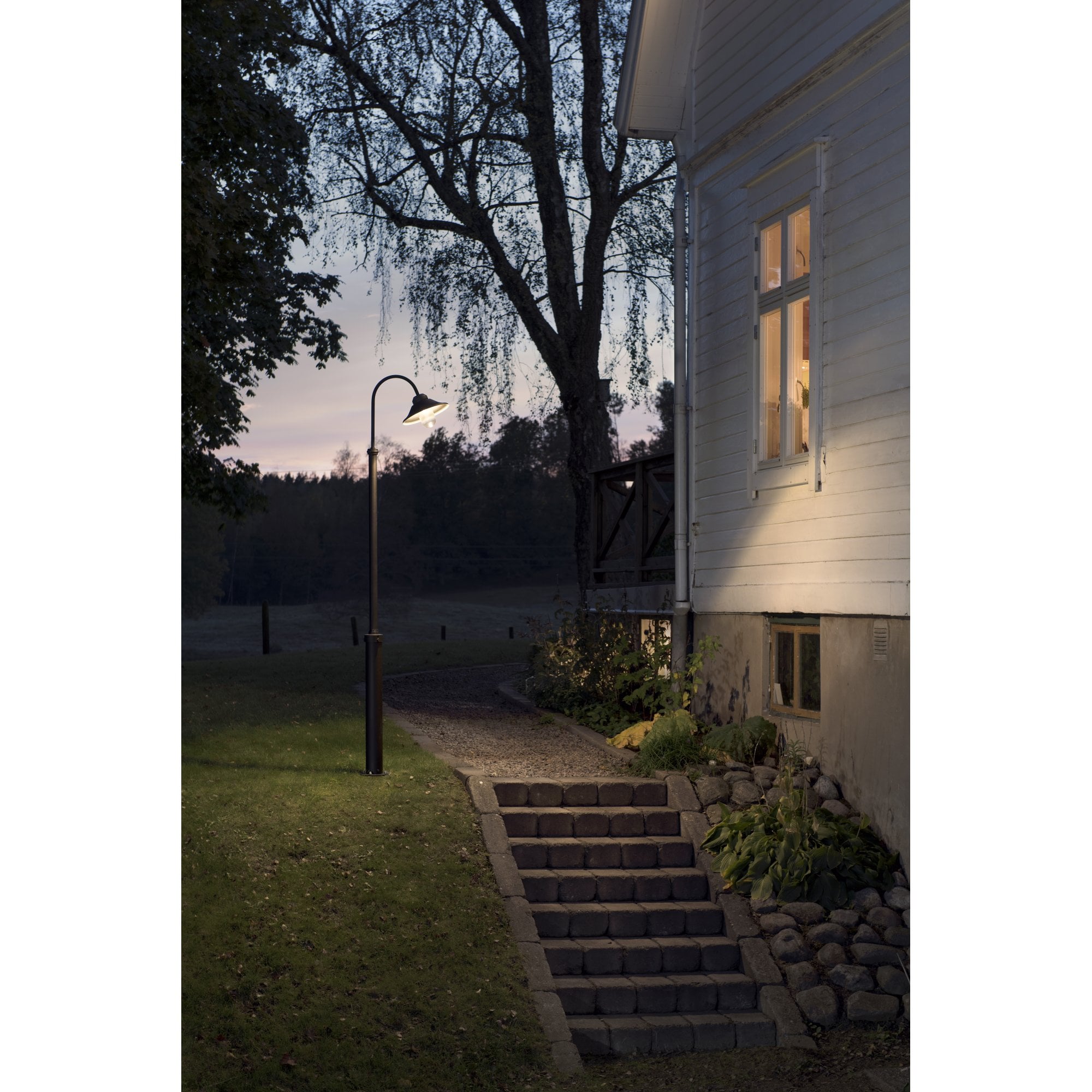 Konstsmide Vega LED Lampost (With Taurus Column) - Matt Black